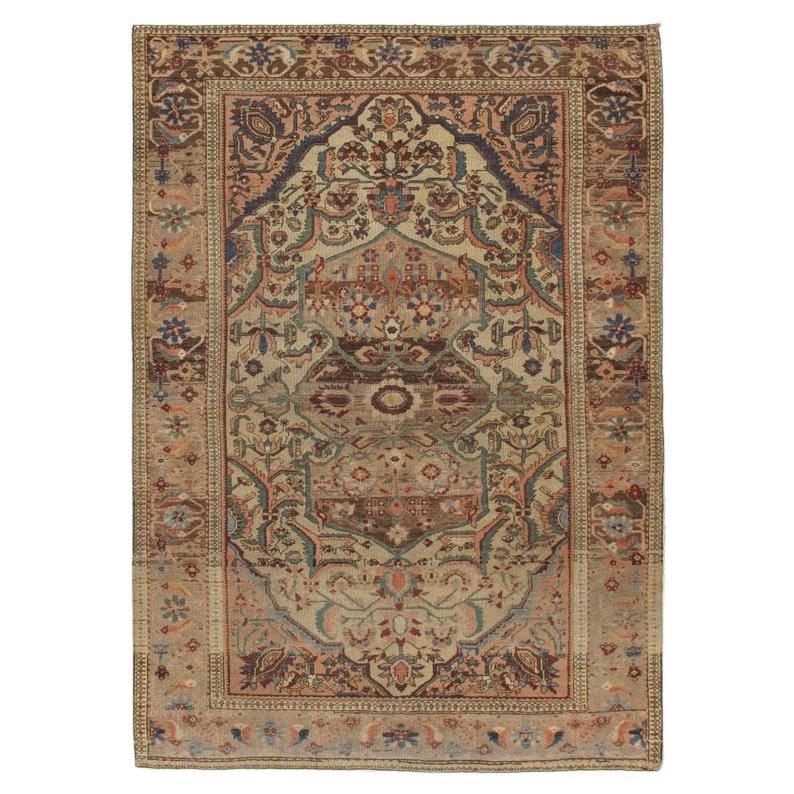 Antique Persian Malayer Area Rug  4'6 x 6'5 For Sale