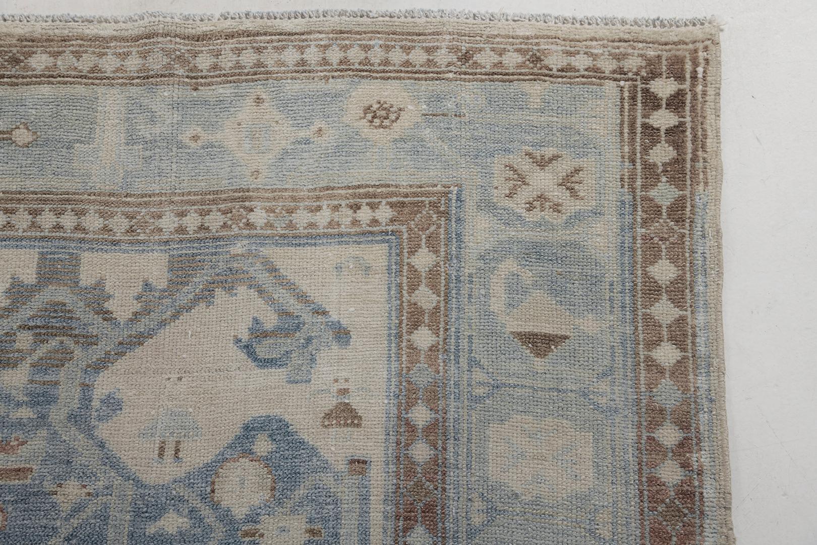 Hand-Knotted Antique Persian Malayer by Mehraban Rugs For Sale