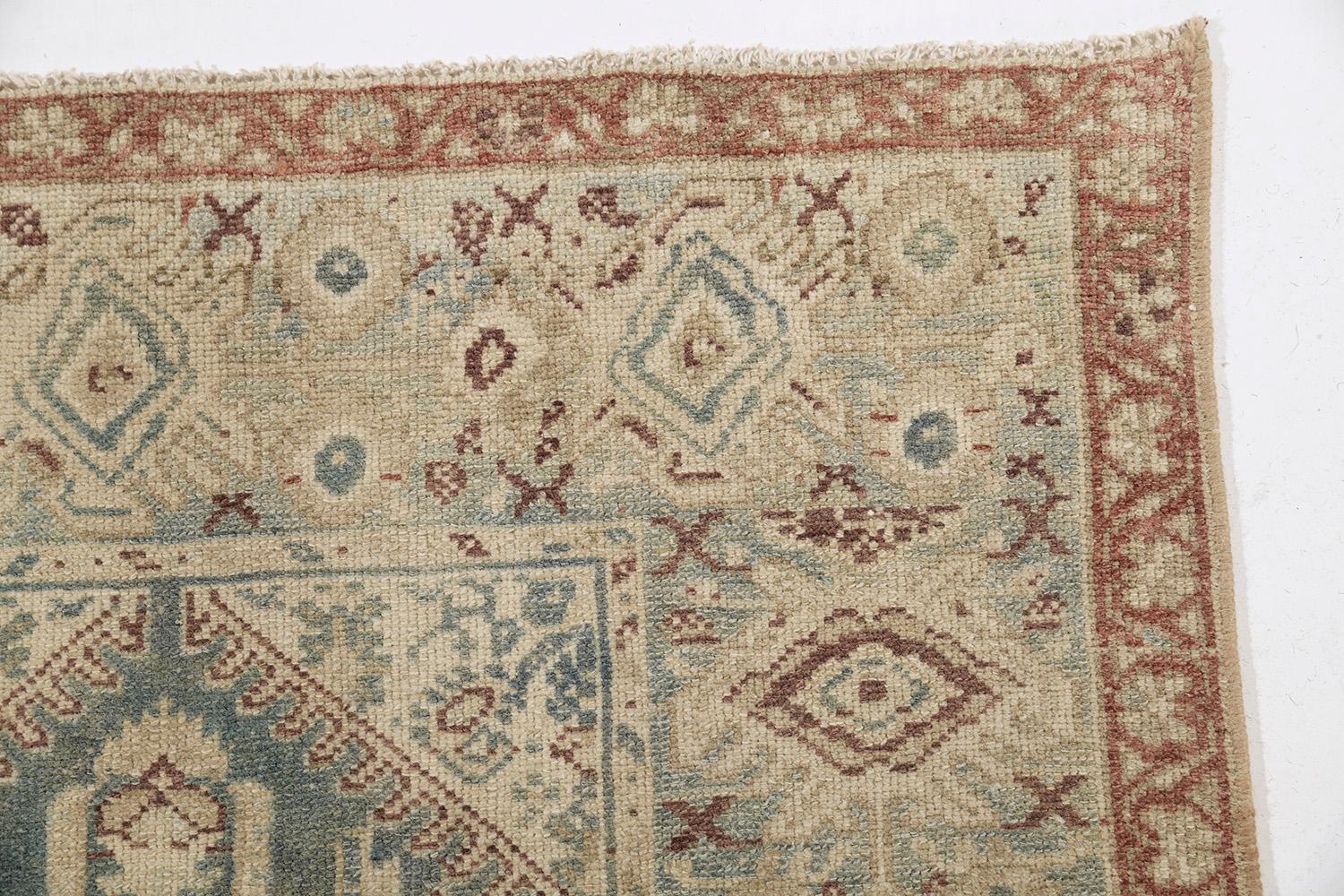 Antique Persian Malayer by Mehraban Rugs In Distressed Condition For Sale In WEST HOLLYWOOD, CA