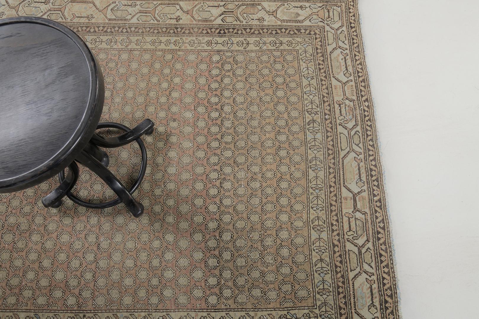 Antique Persian Malayer by Mehraban Rugs In Good Condition For Sale In WEST HOLLYWOOD, CA