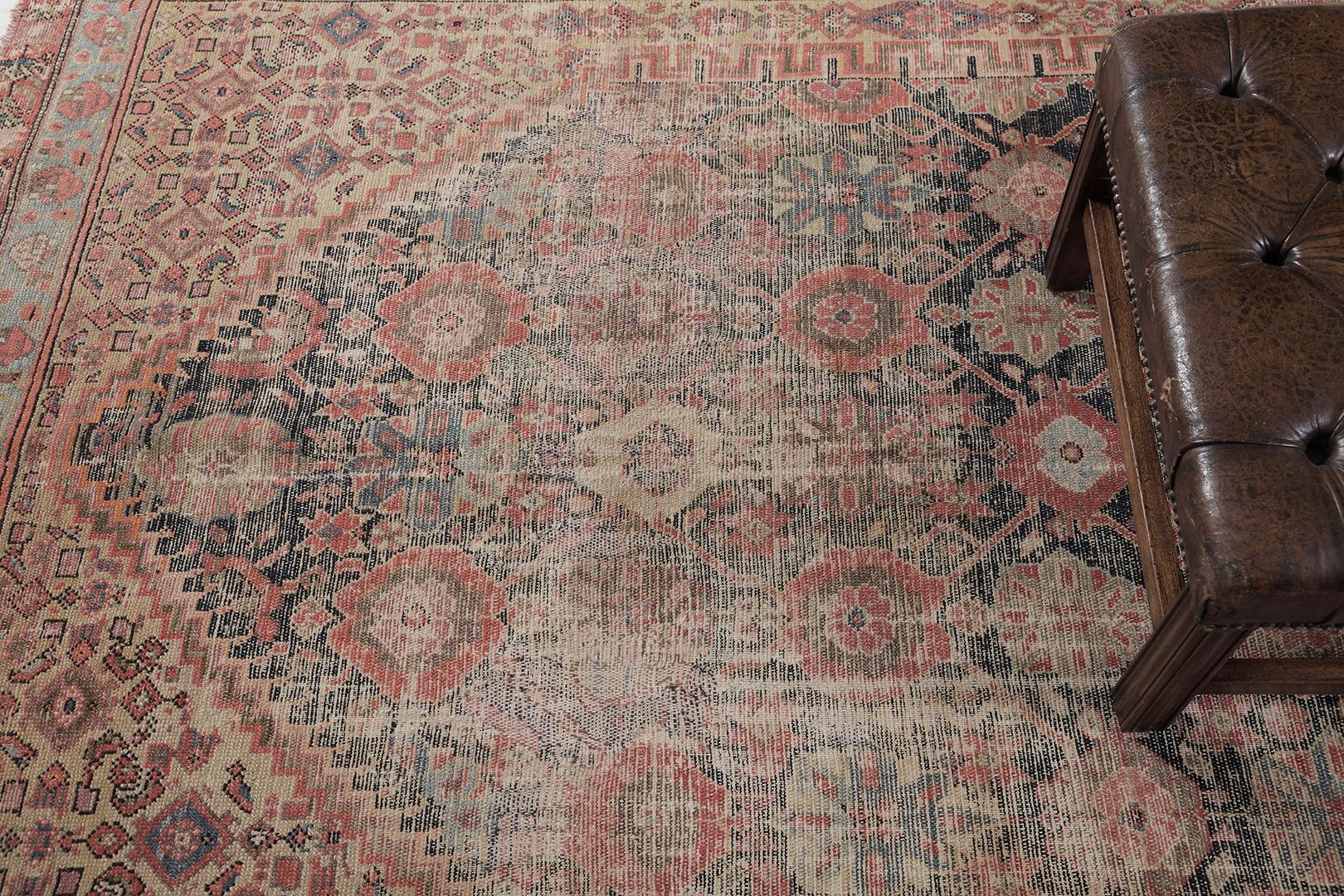 Tapis persan ancien Malayer par Mehraban Bon état - En vente à WEST HOLLYWOOD, CA