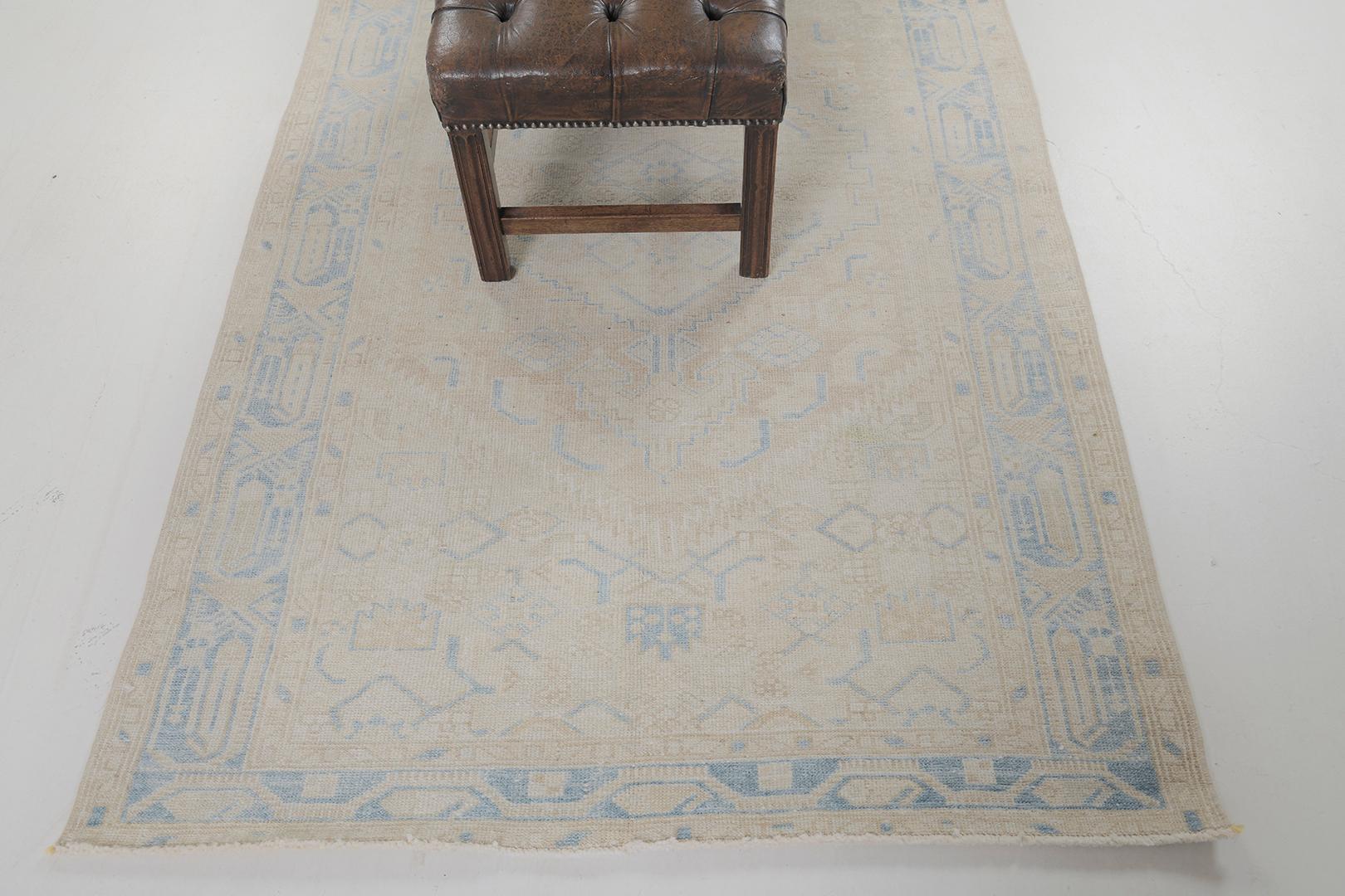 Wool Antique Persian Malayer by Mehraban Rugs For Sale
