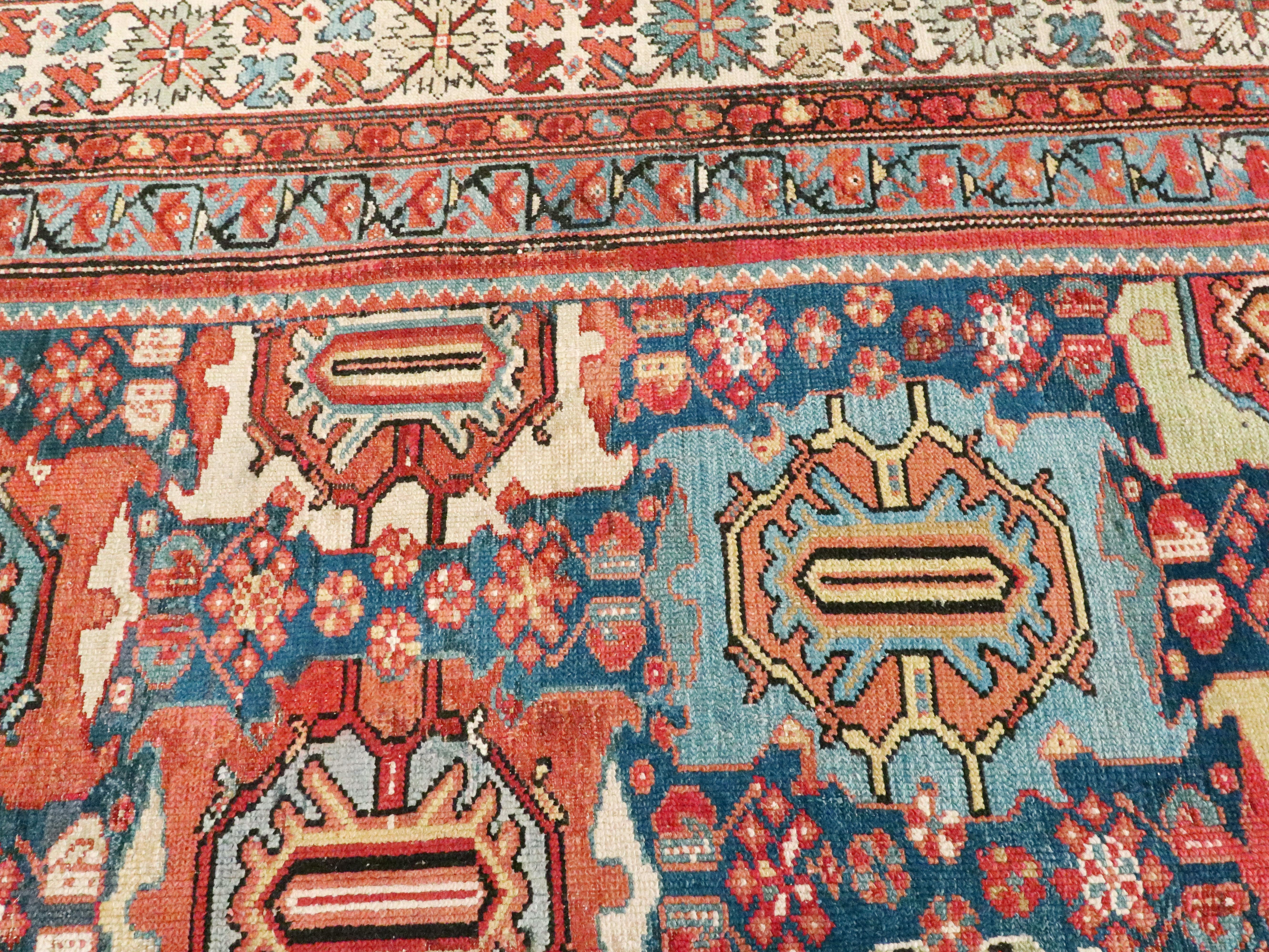 Antique Persian Malayer Carpet For Sale 3