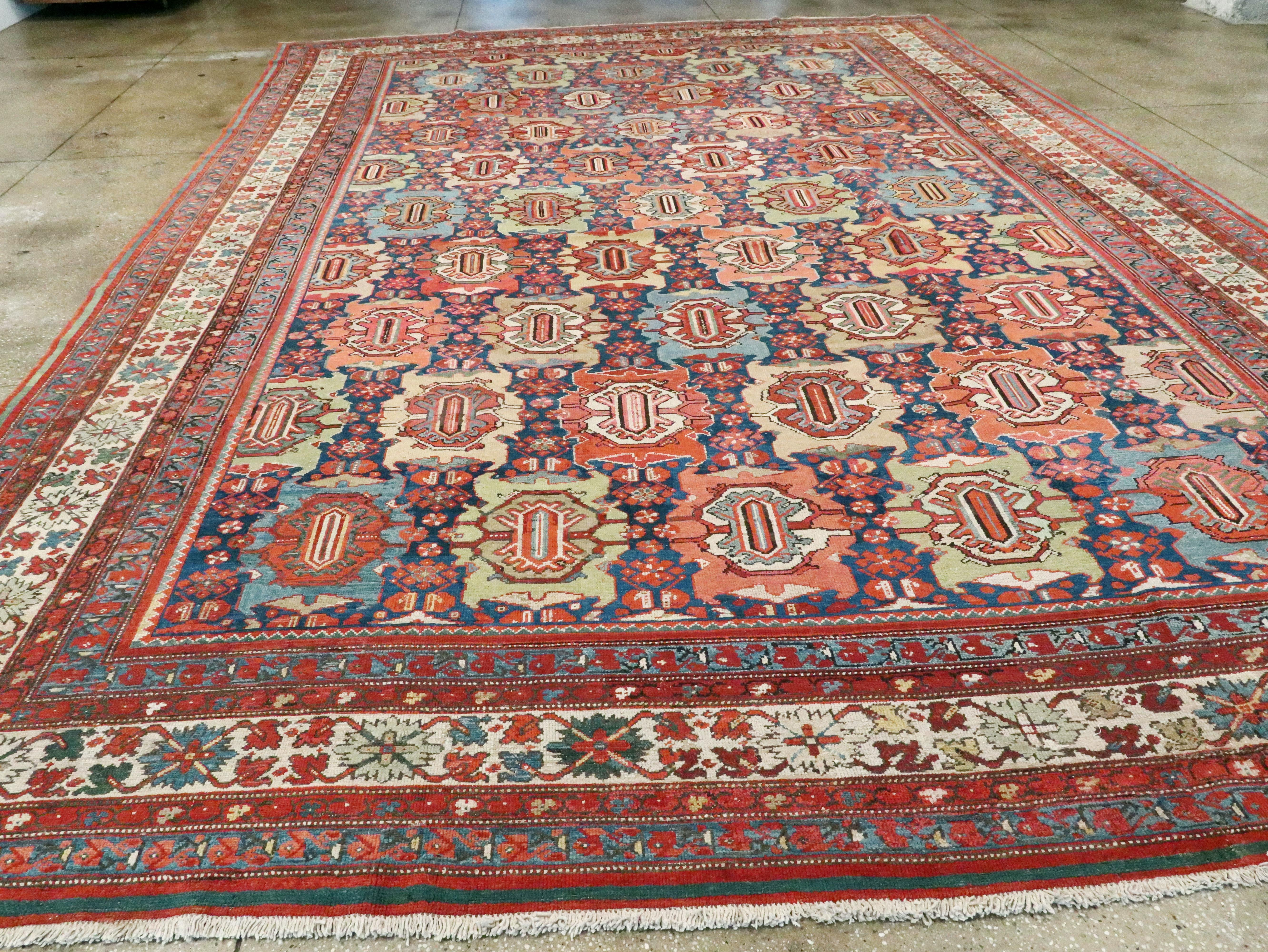 20th Century Antique Persian Malayer Carpet For Sale