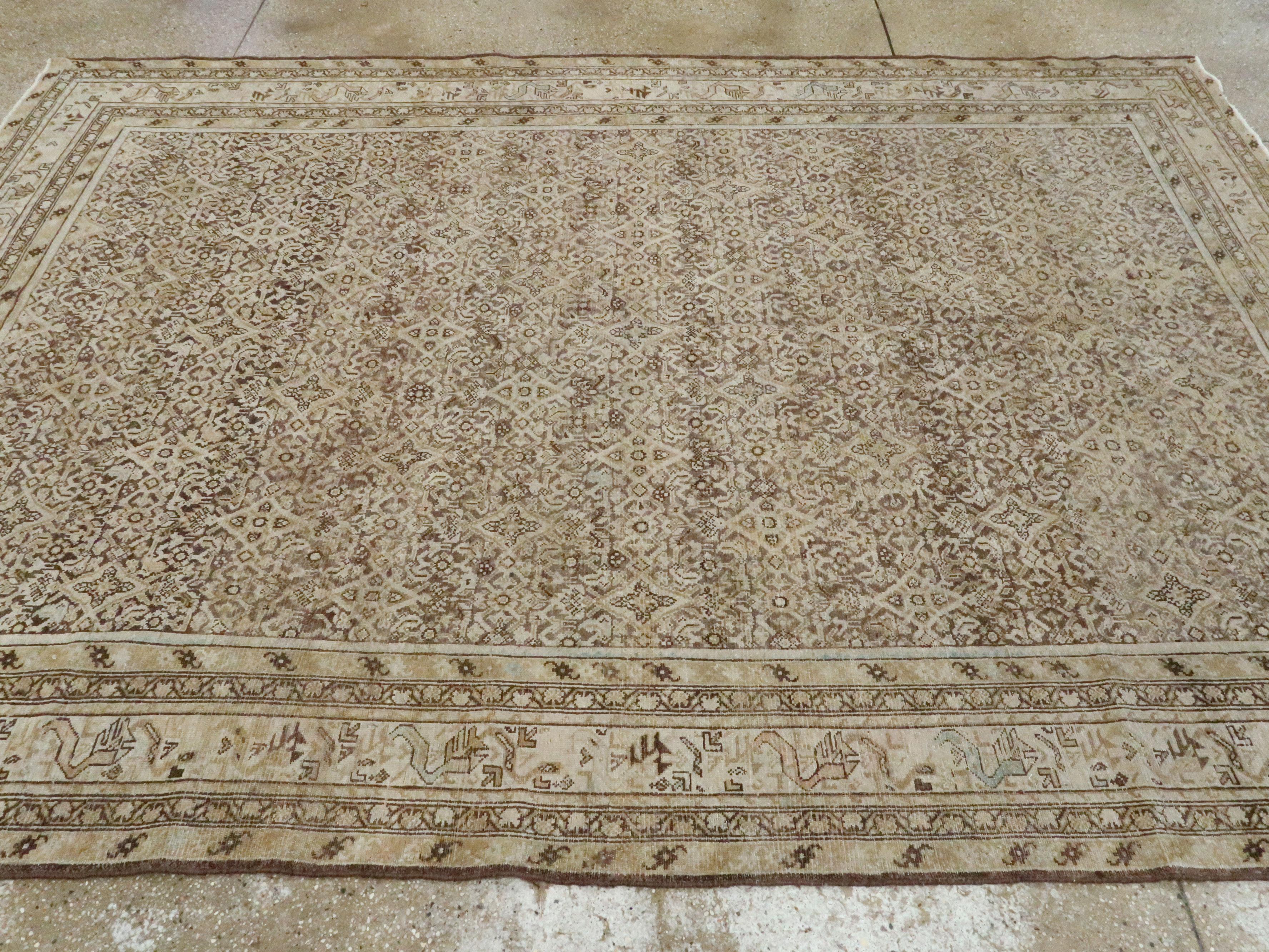 Antiker persischer Malayer-Teppich aus Malayer im Angebot 1
