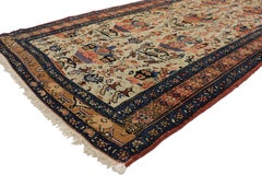Antique Persian Malayer Runner with Romantic Victorian Style