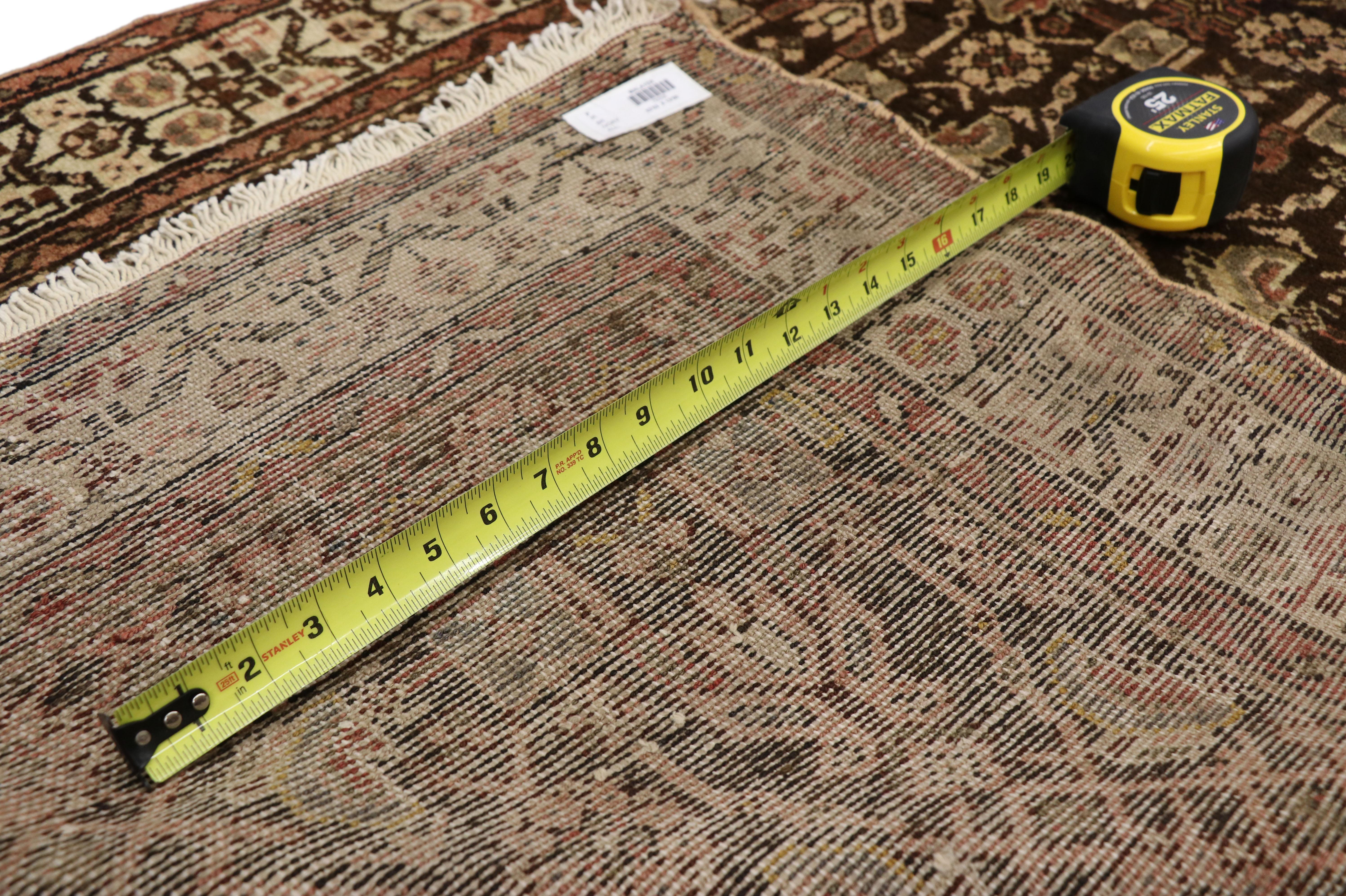 Noué à la main Tapis persan ancien Malayer en vente