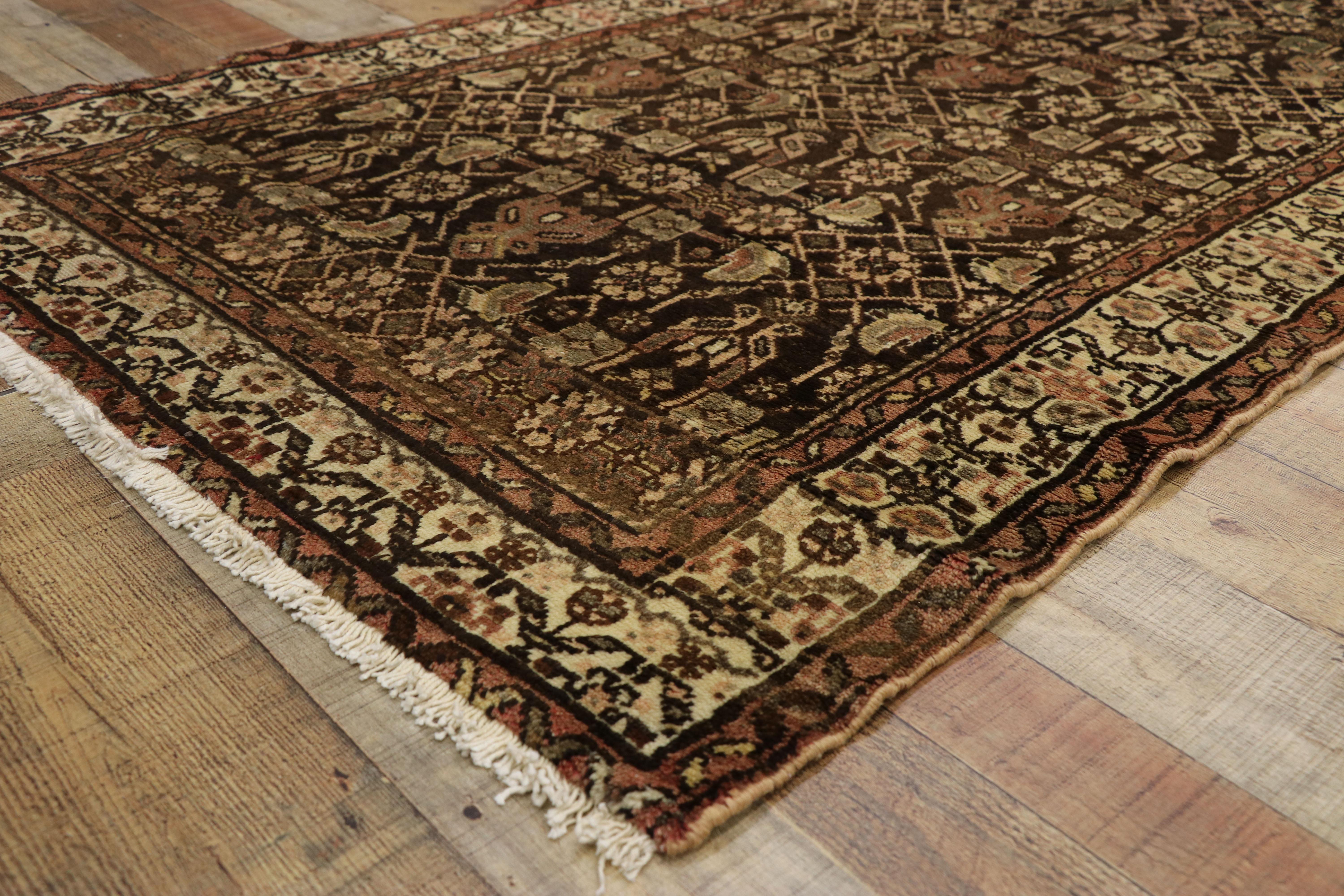 Antiker persischer Malayer-Teppich im Zustand „Gut“ im Angebot in Dallas, TX