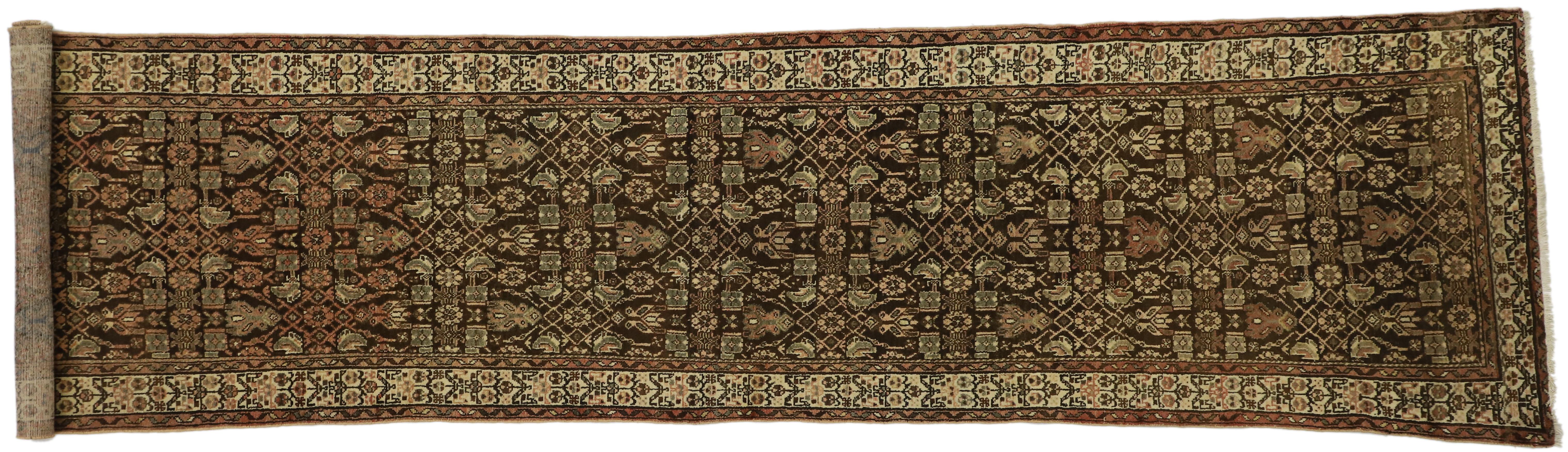 Wool Antique Persian Malayer Rug For Sale