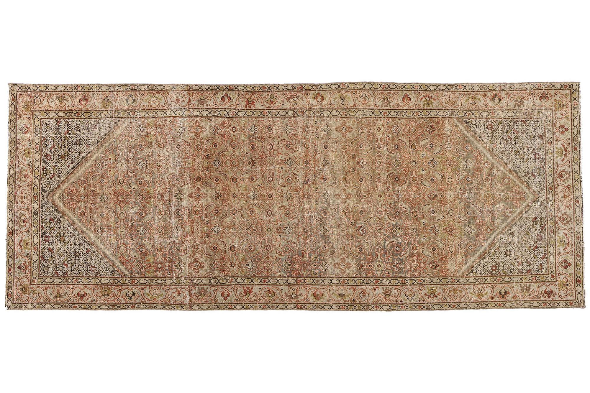 Tapis persan ancien Malayer de style rustique moderne en vente 2