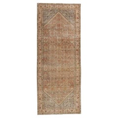Antique Persian Malayer Carpet with Modern Rustic Style