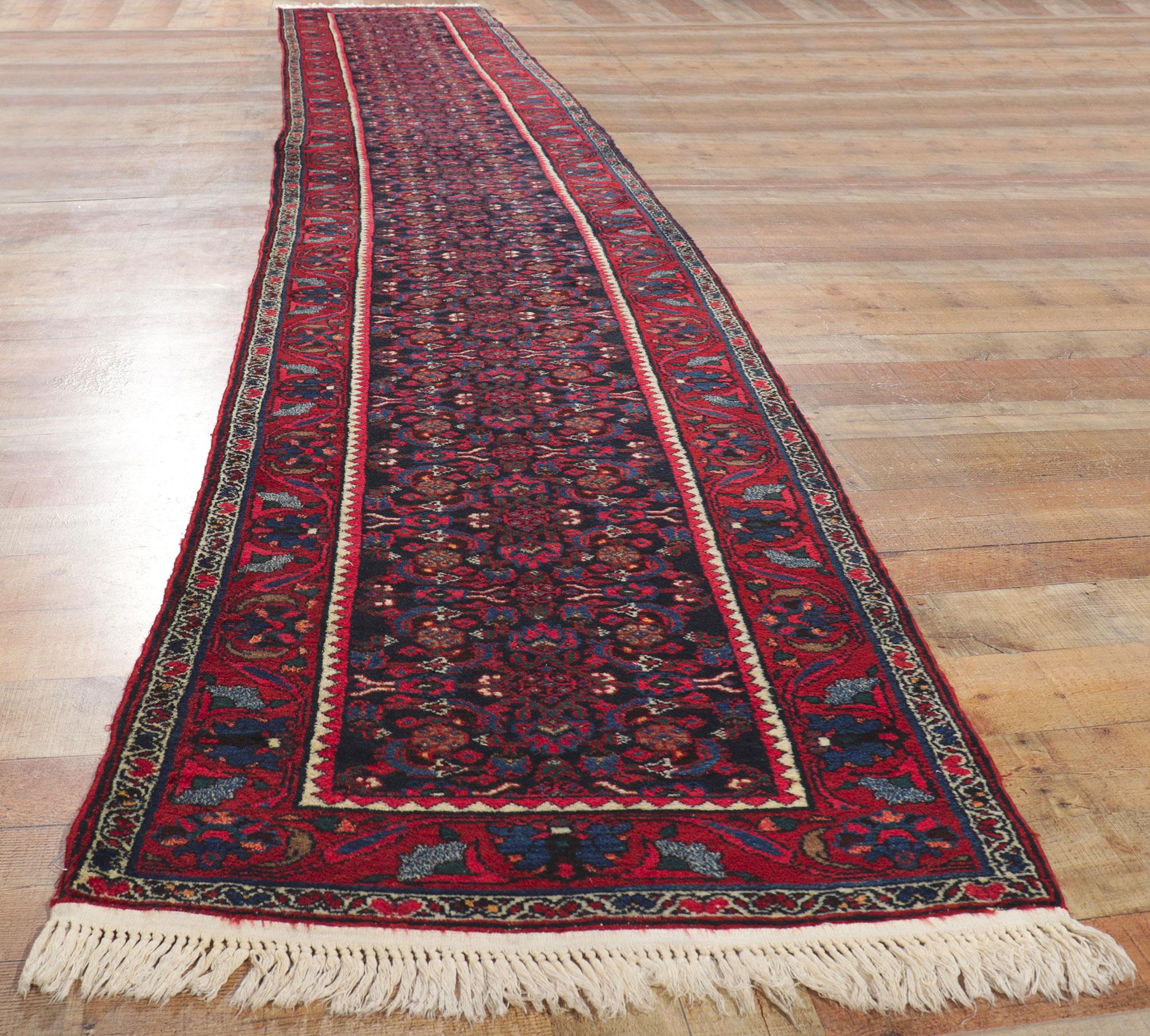 20ième siècle Tapis persan ancien Malayer de style moderne en vente