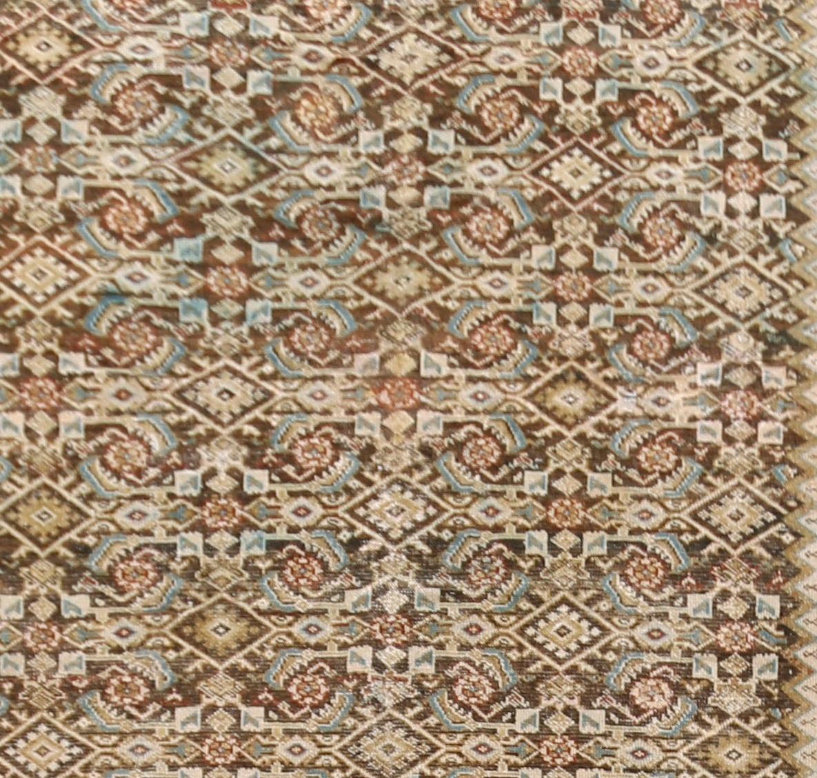 Laine Ancien tapis persan Malayer Corridor, 7'1 x 17'11 en vente