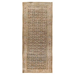 Ancien tapis persan Malayer Corridor, 7'1 x 17'11