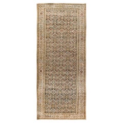 Antique Persian Malayer Corridor Carpet Rug, 7'1 x 17'11