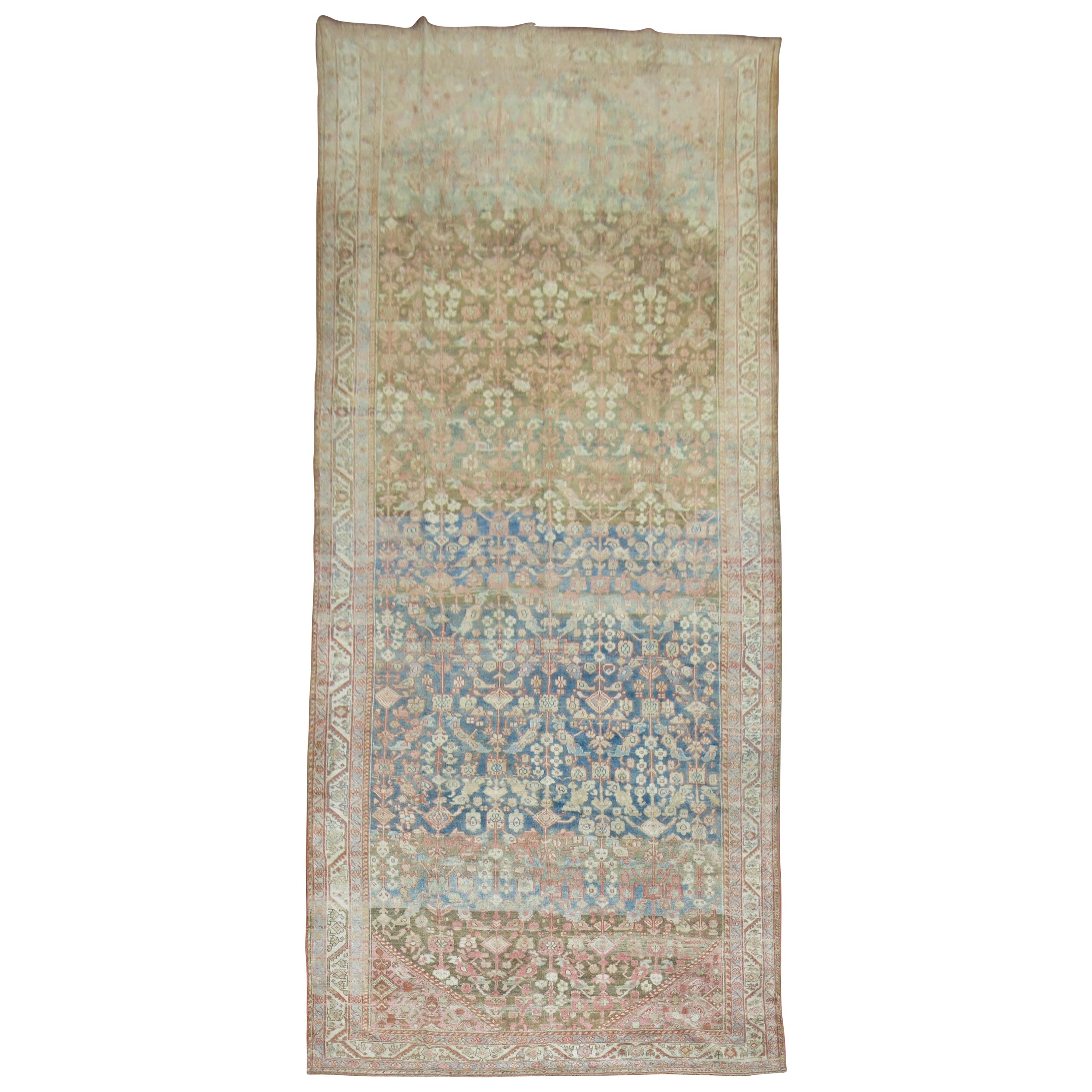 Antique Persian Malayer Corridor Rug
