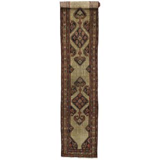 Antique Indian Agra Runner with Victorian Style, Extra-Long Hallway ...