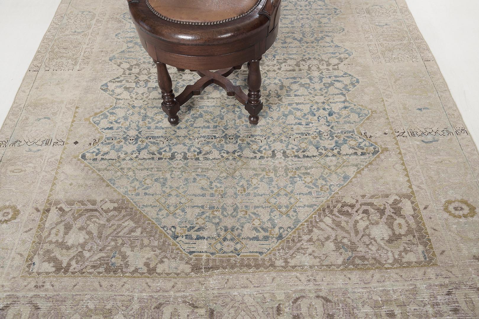 Noué à la main Malayer persan ancien en vente