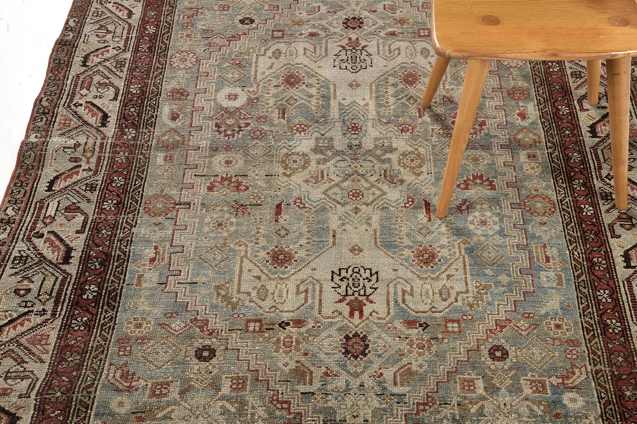Early 20th Century Antique Persian Malayer For Sale