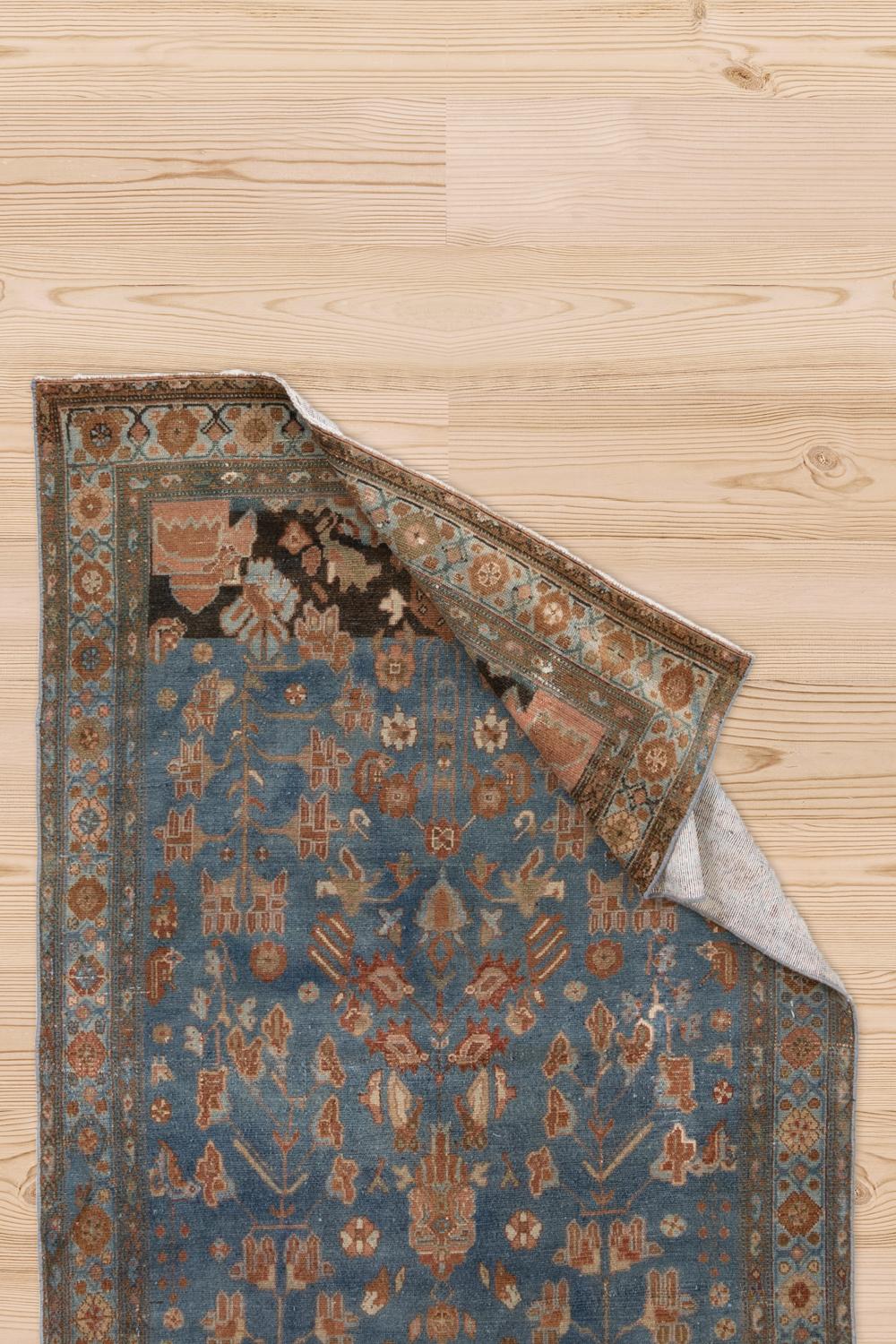Wool Antique Persian Malayer For Sale