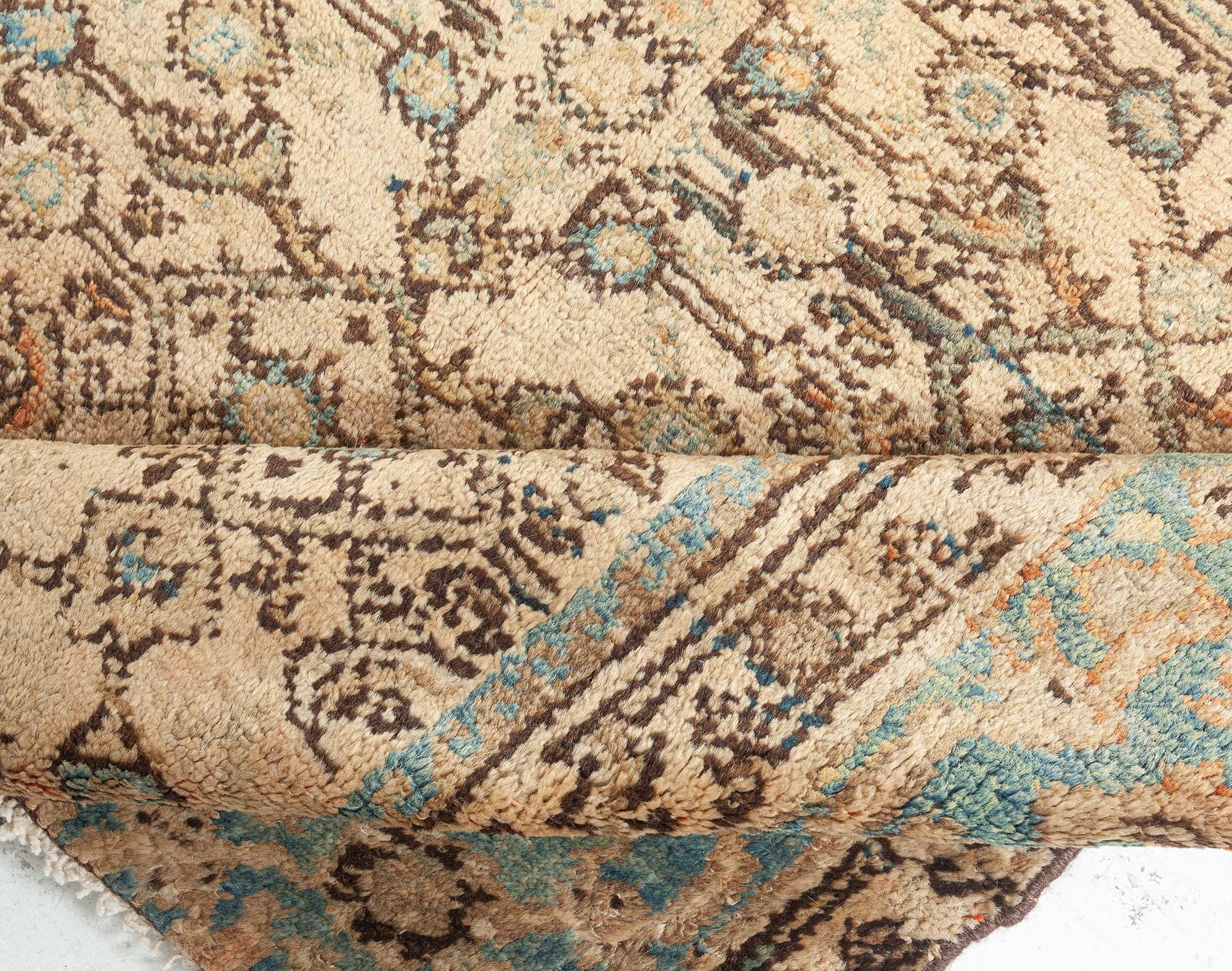 Hand-Knotted Antique Persian Malayer Fragment For Sale