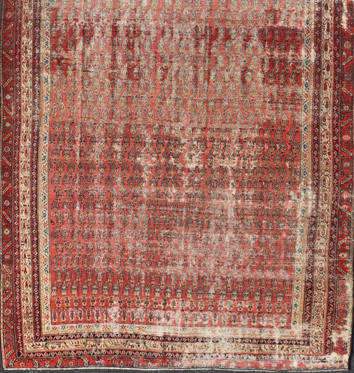 Antique Persian Malayer Gallery by Keivan Woven Arts with Small All-Over Design For Sale 2