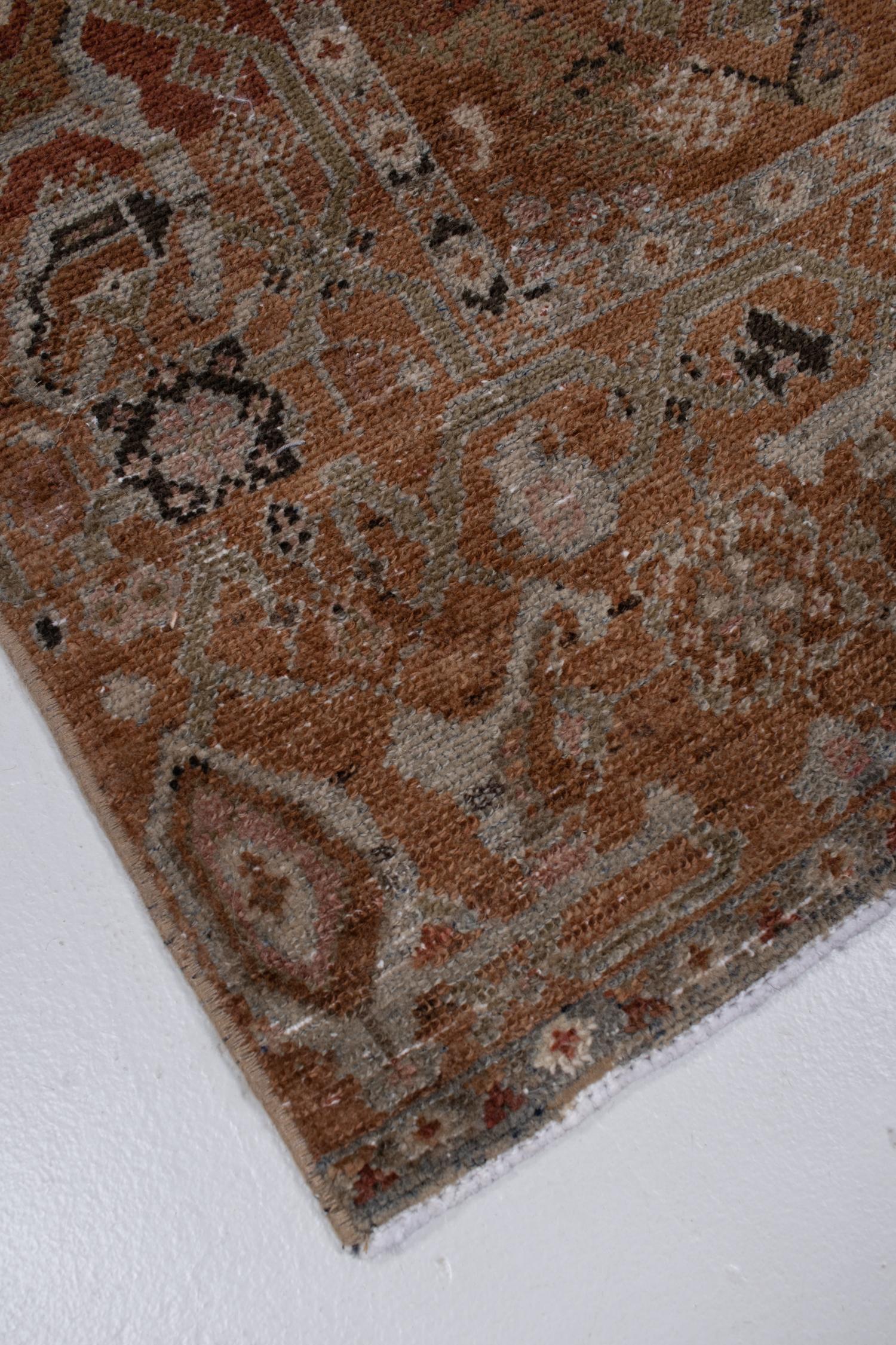 20th Century Antique Persian Malayer Gallery Rug For Sale