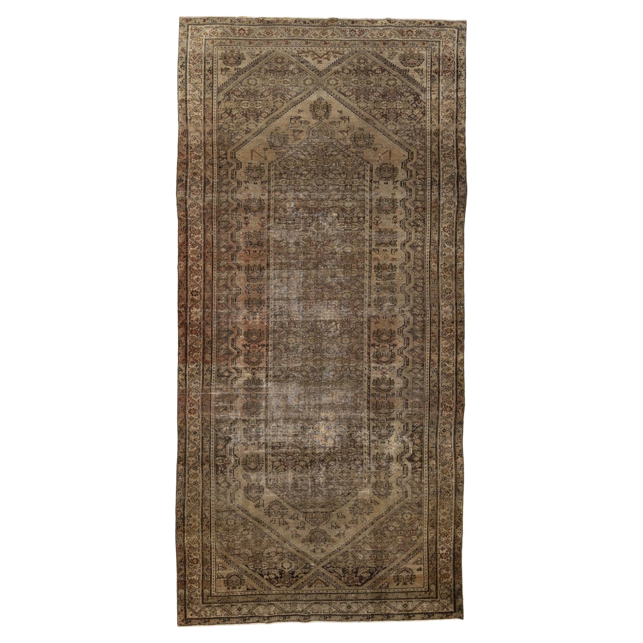 Antique Persian Malayer Gallery Rug For Sale