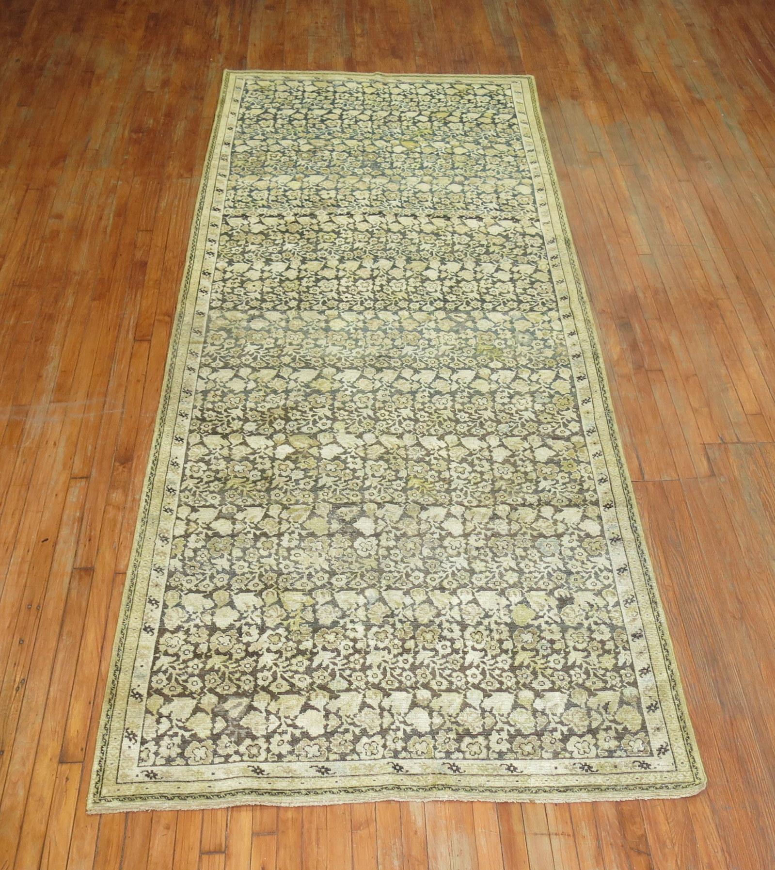 Antique Persian Malayer Gallery Runner In Good Condition In New York, NY