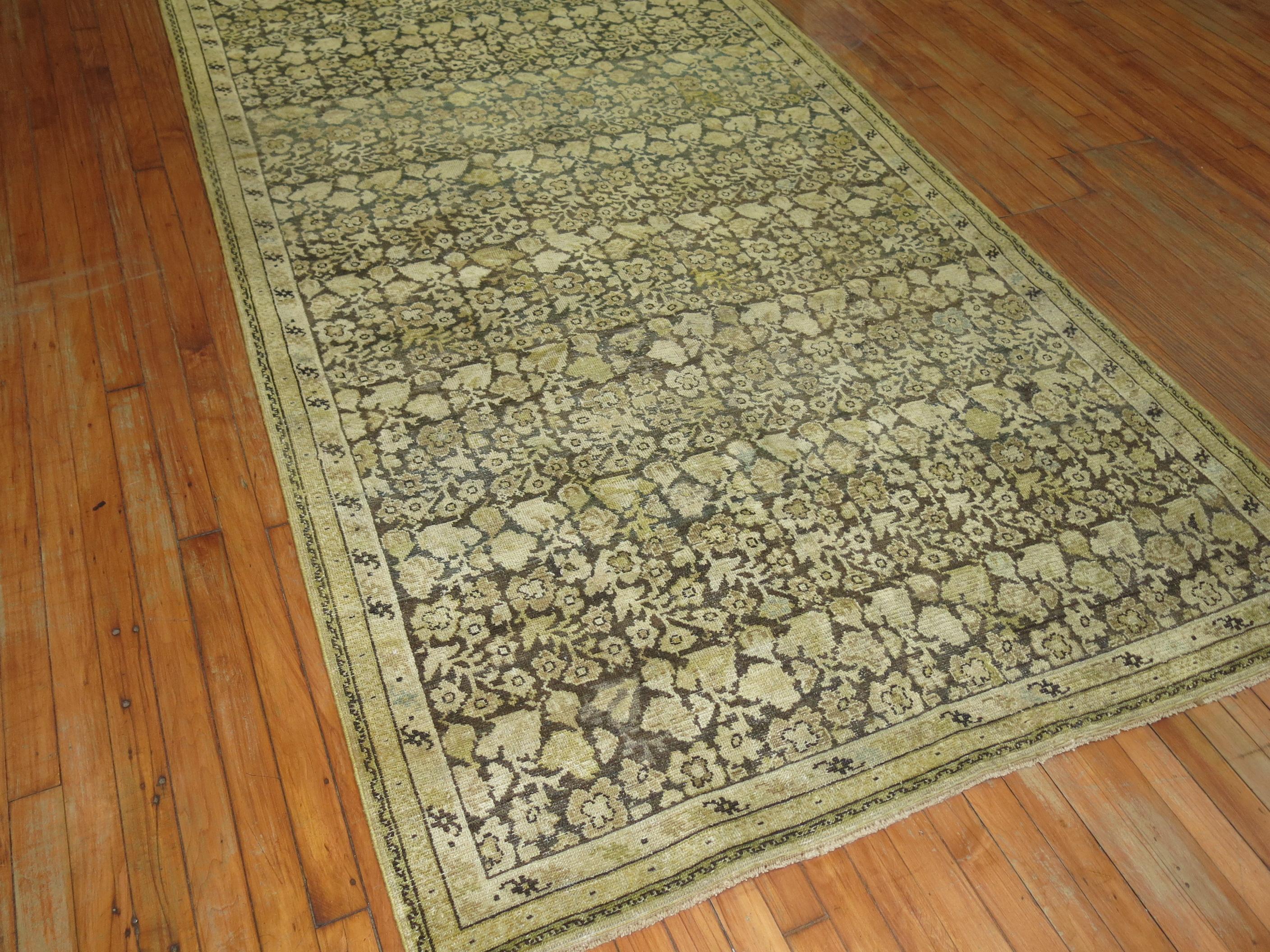 20th Century Antique Persian Malayer Gallery Runner