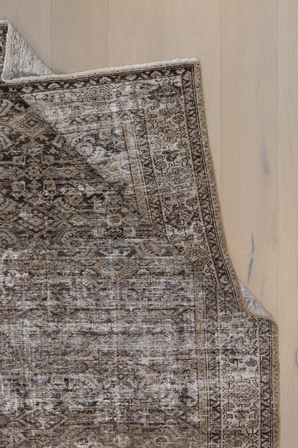 Distressed Antique Persian Gallery Rug For Sale 3