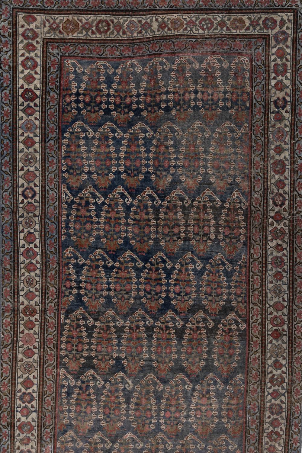 Antique Persian Malayer Gallery Runner Rug In Good Condition For Sale In West Palm Beach, FL
