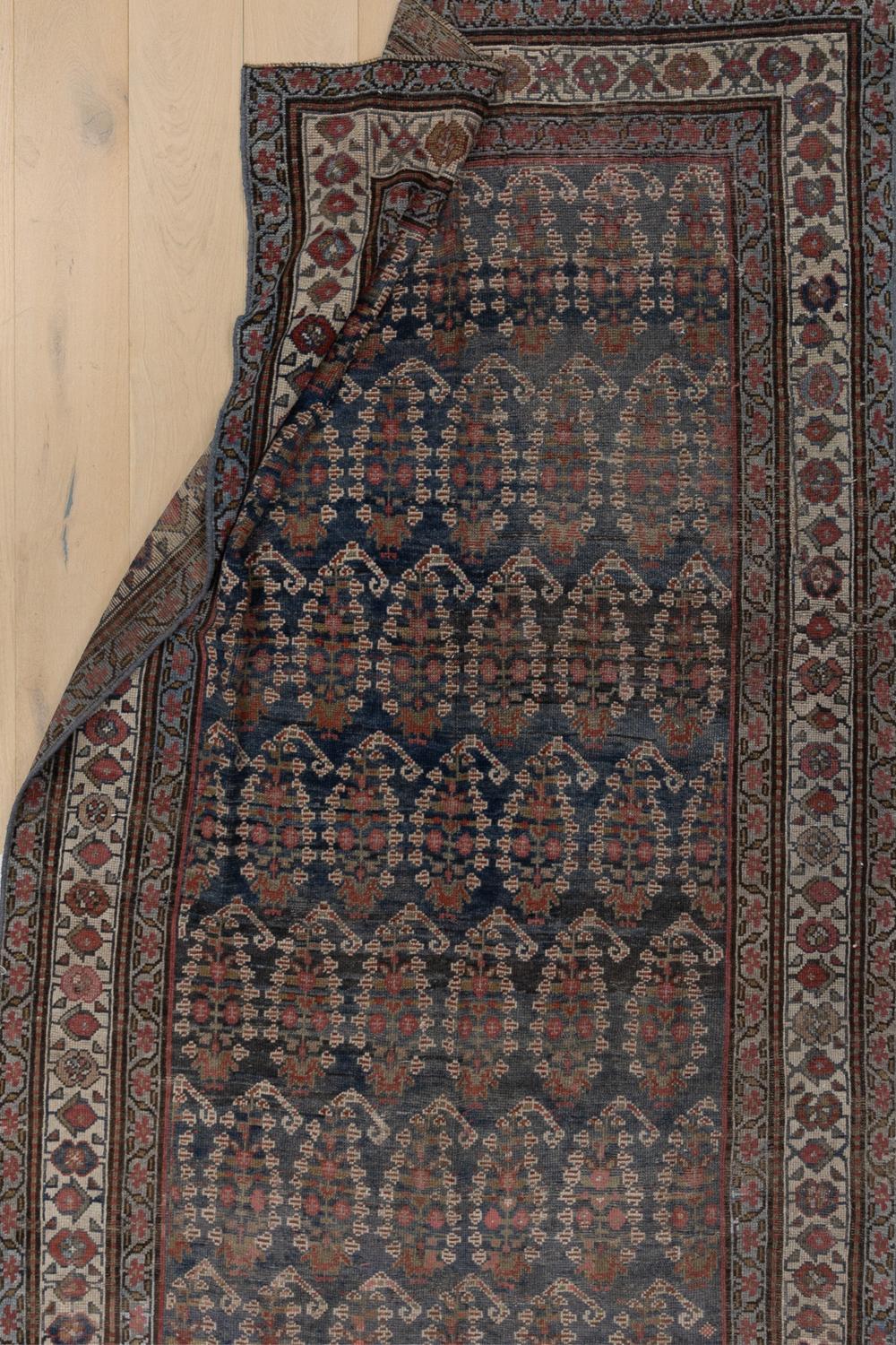 Wool Antique Persian Malayer Gallery Runner Rug For Sale