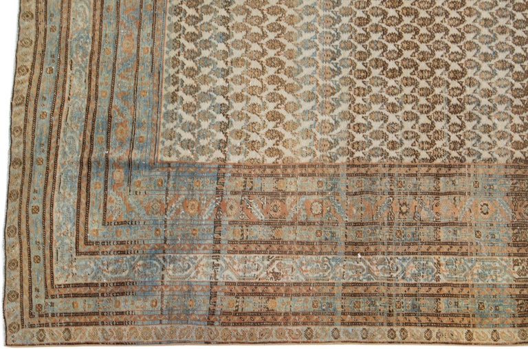 Antique Persian Malayer Gallery Wool Rug In Earthy Tones For Sale at ...