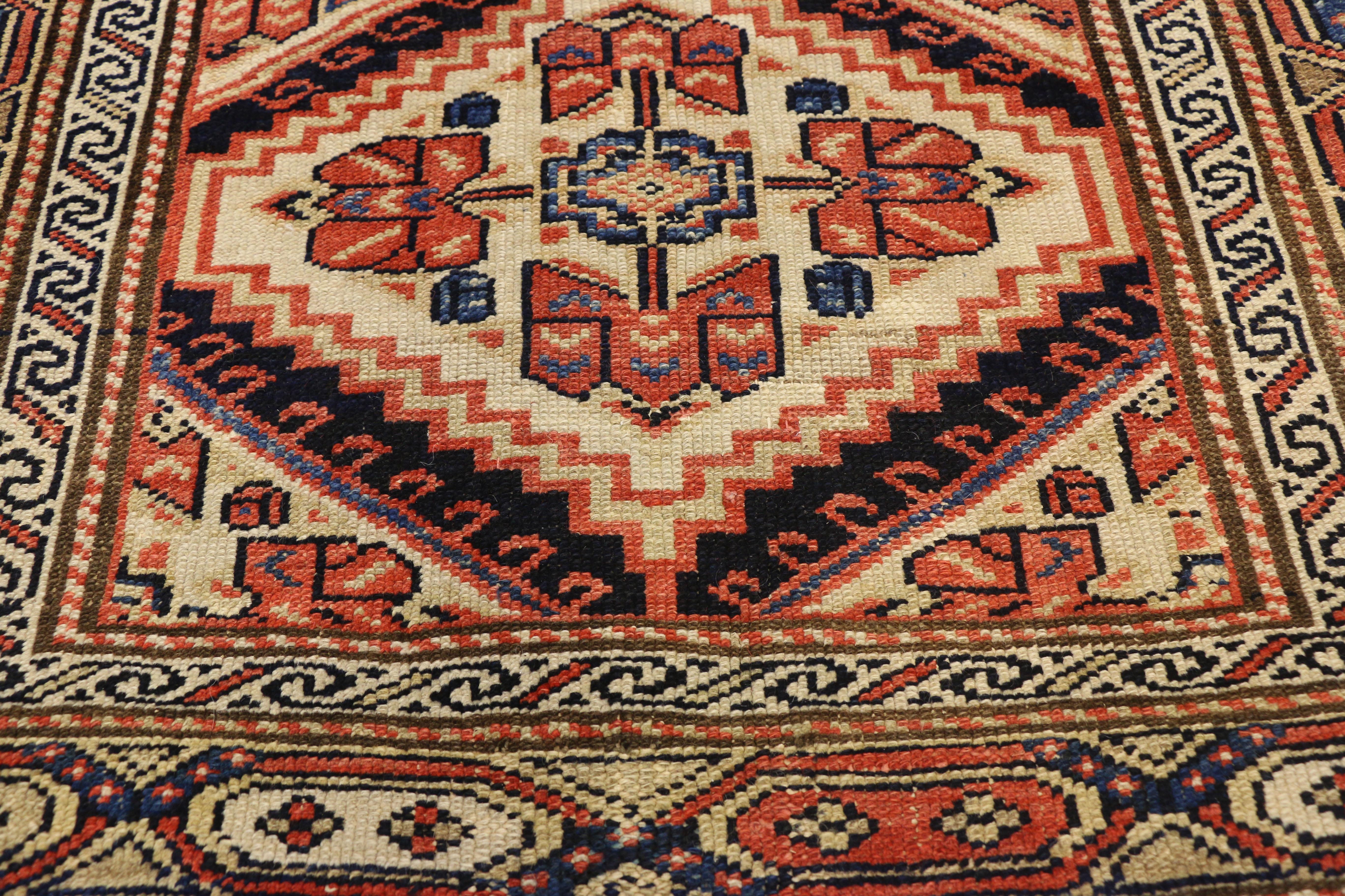 Antique Persian Malayer Hallway Runner In Good Condition For Sale In Dallas, TX