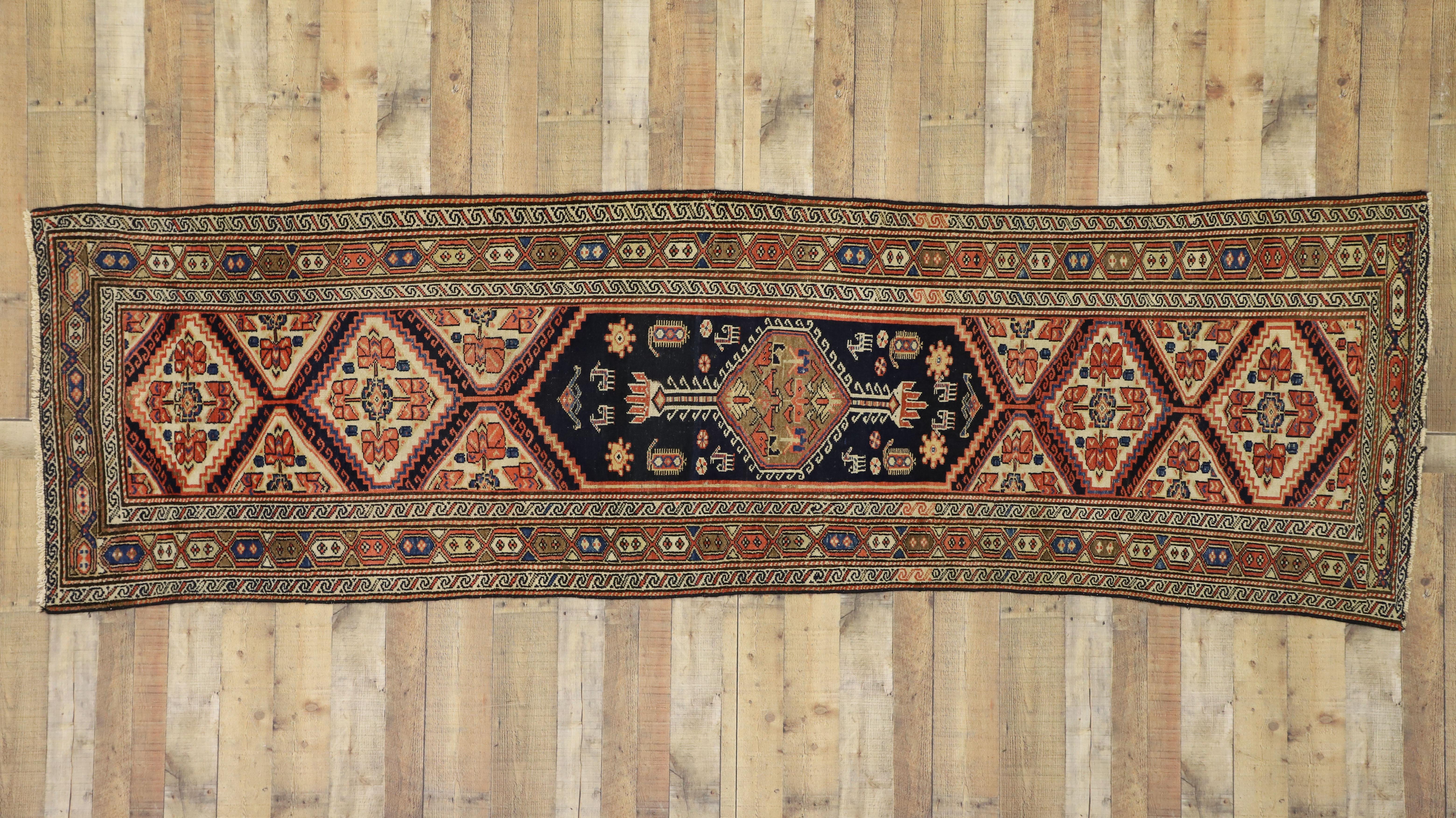 Antique Persian Malayer Hallway Runner For Sale 2