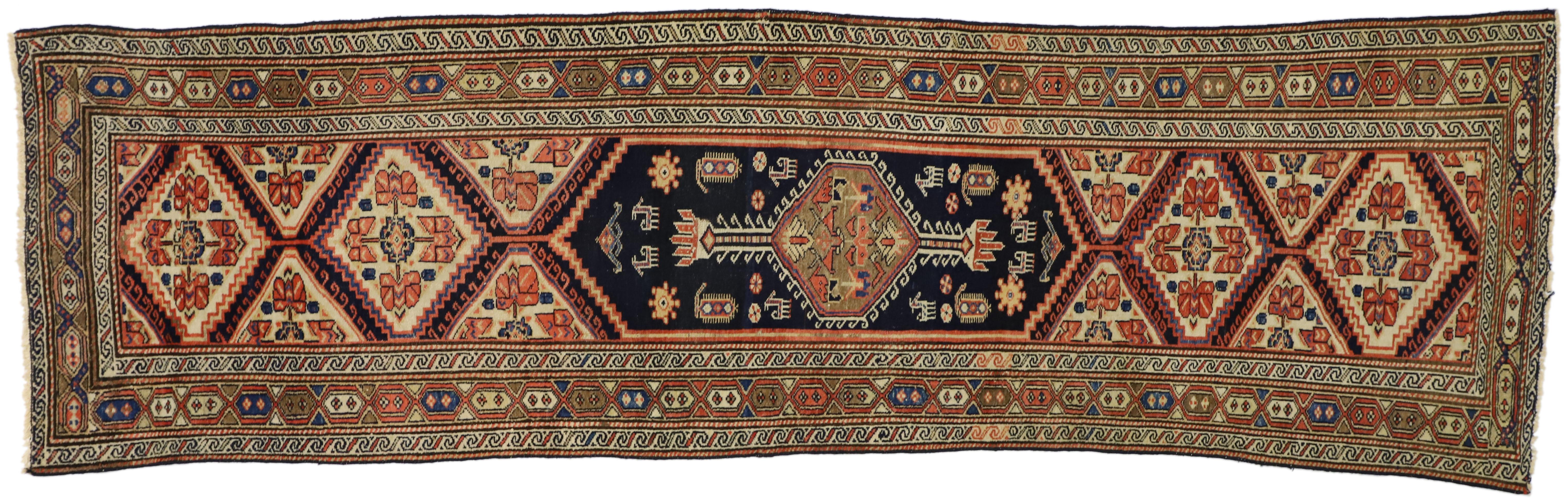 Antique Persian Malayer Hallway Runner For Sale 3