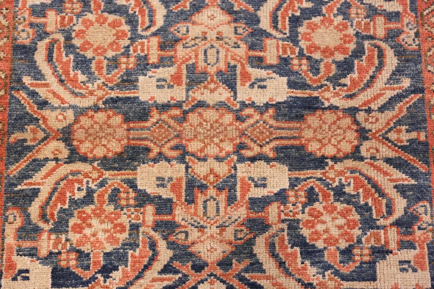 20th Century Antique Persian Malayer Hallway Runner Rug. Size: 3 ft 2 in x 16 ft 10 in 