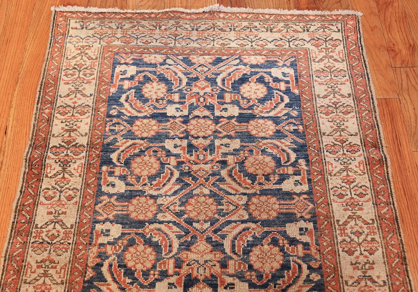 Antique Persian Malayer Hallway Runner Rug. Size: 3 ft 2 in x 16 ft 10 in  1