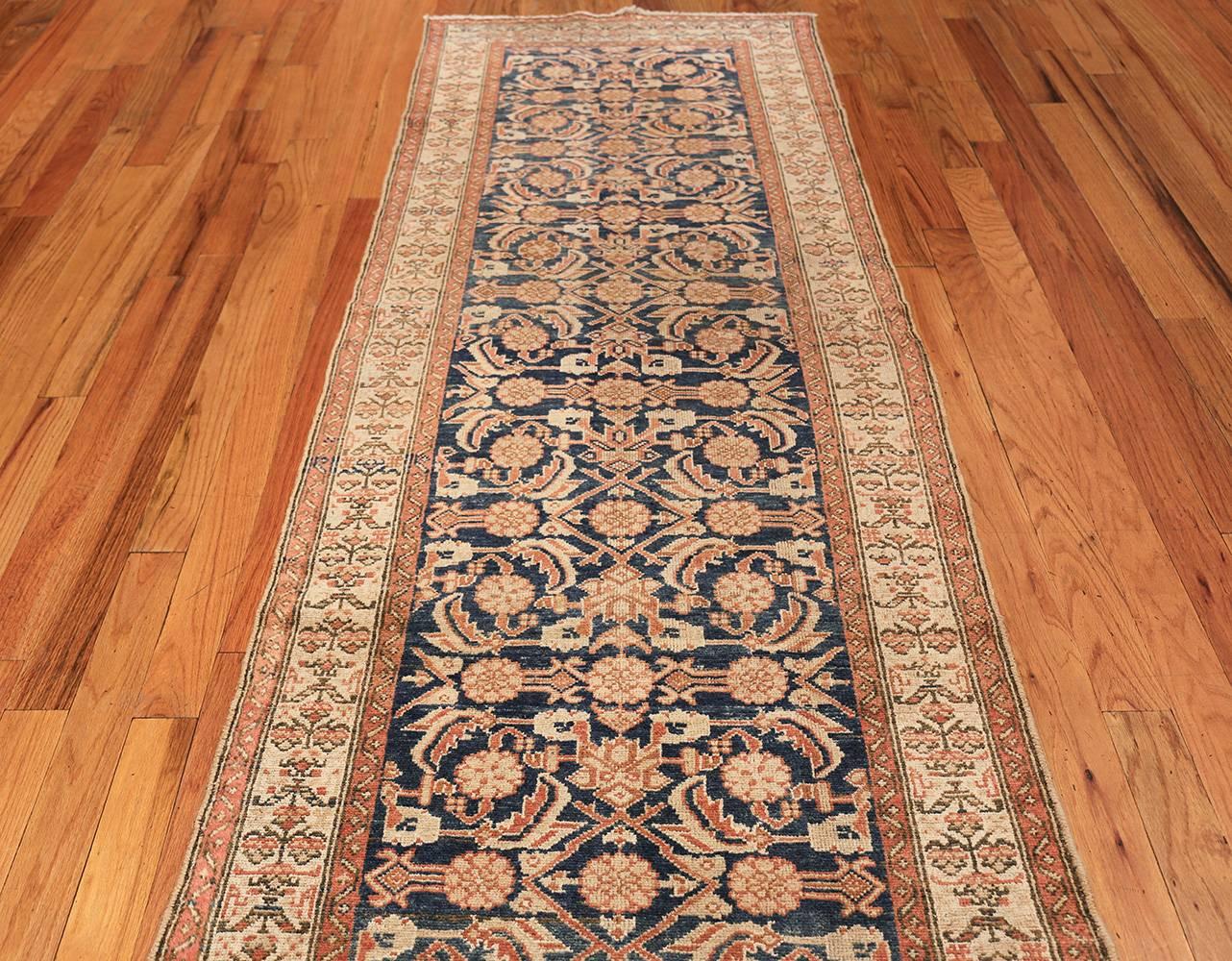 Antique Persian Malayer Hallway Runner Rug. Size: 3 ft 2 in x 16 ft 10 in  3