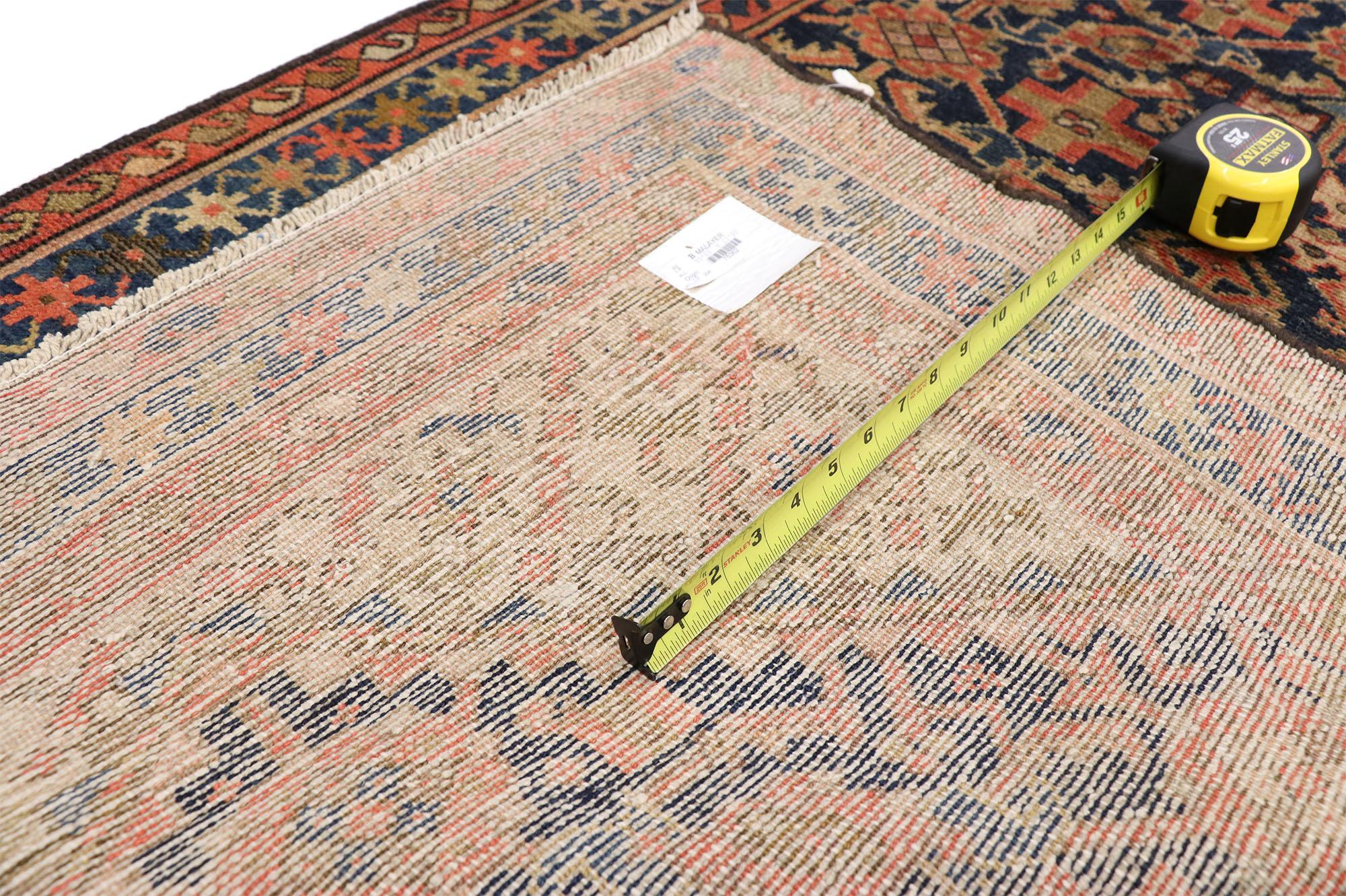 20th Century Antique Persian Malayer Rug For Sale