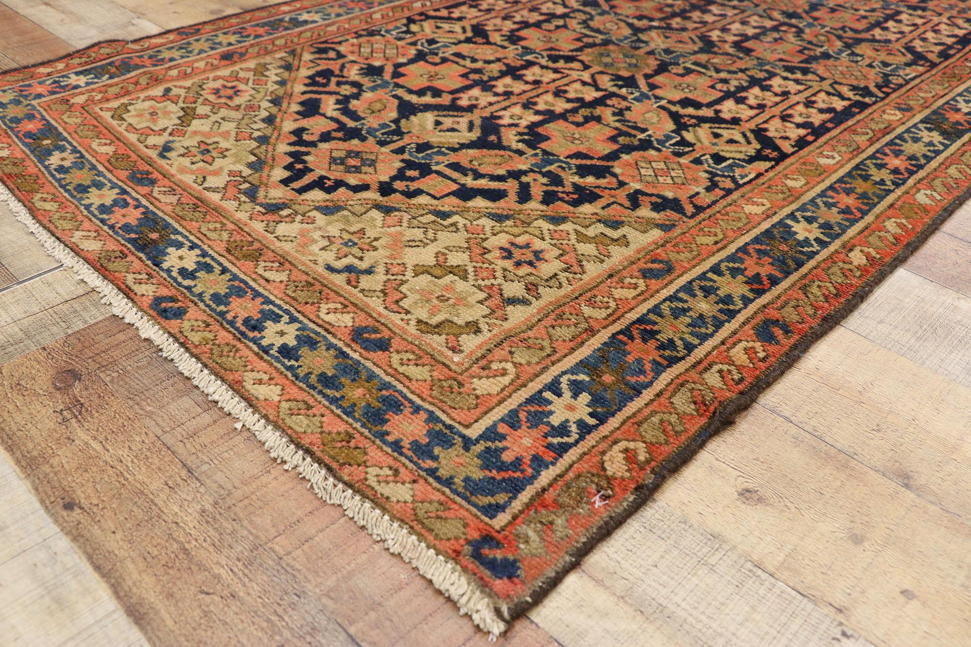 Wool Antique Persian Malayer Rug For Sale