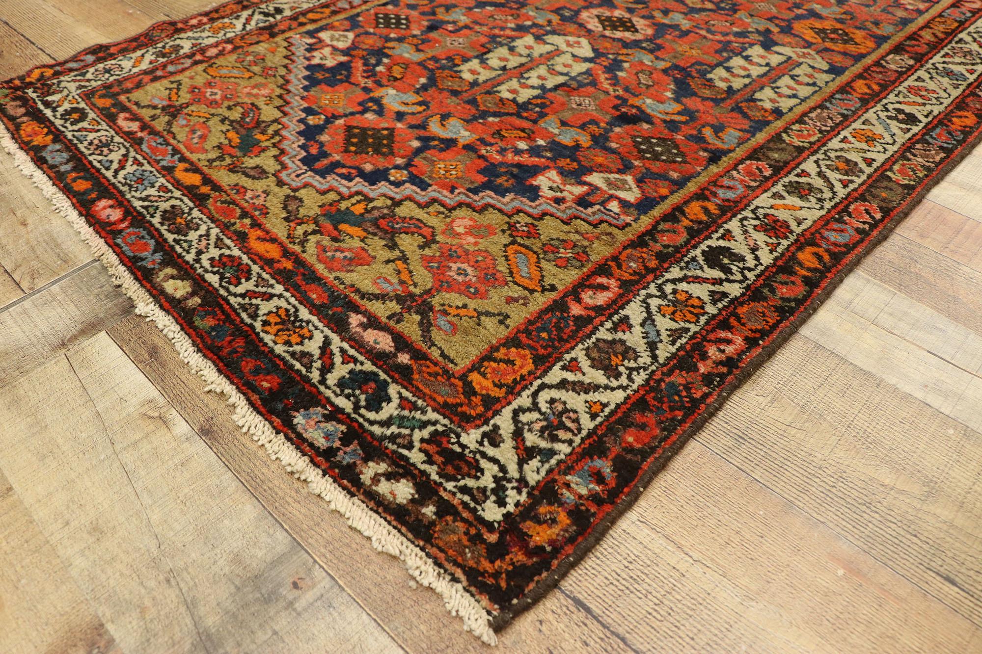 Antiker persischer Malayer- Flur-Läufer aus Persien mit Guli Henna und Mina Khani-Design (20. Jahrhundert) im Angebot