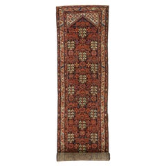 Antique Persian Malayer Hallway Runner with Guli Henna and Mina Khani Design