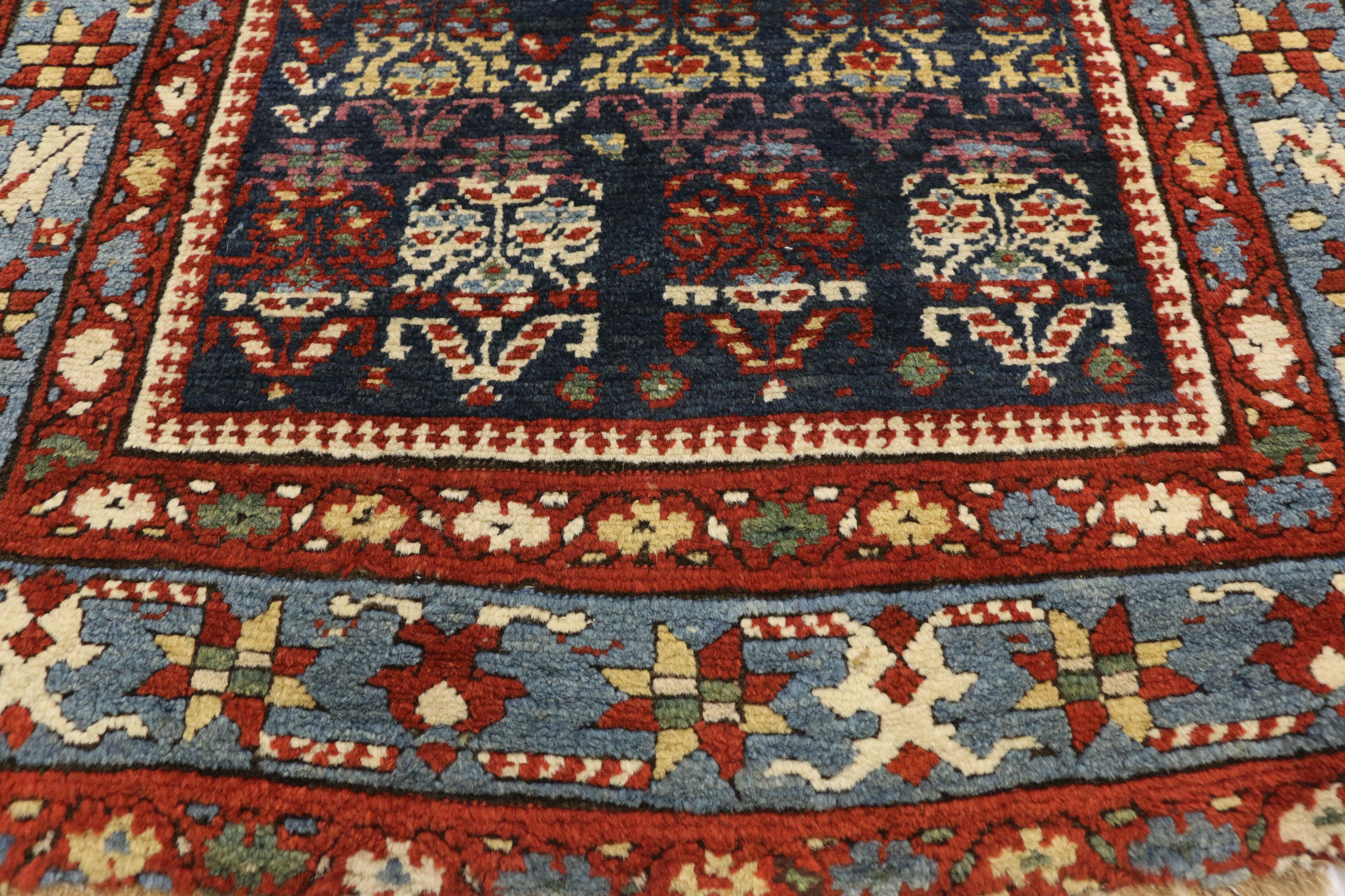 Antique Persian Malayer Hallway Runner with Modern Parisian Style In Good Condition For Sale In Dallas, TX