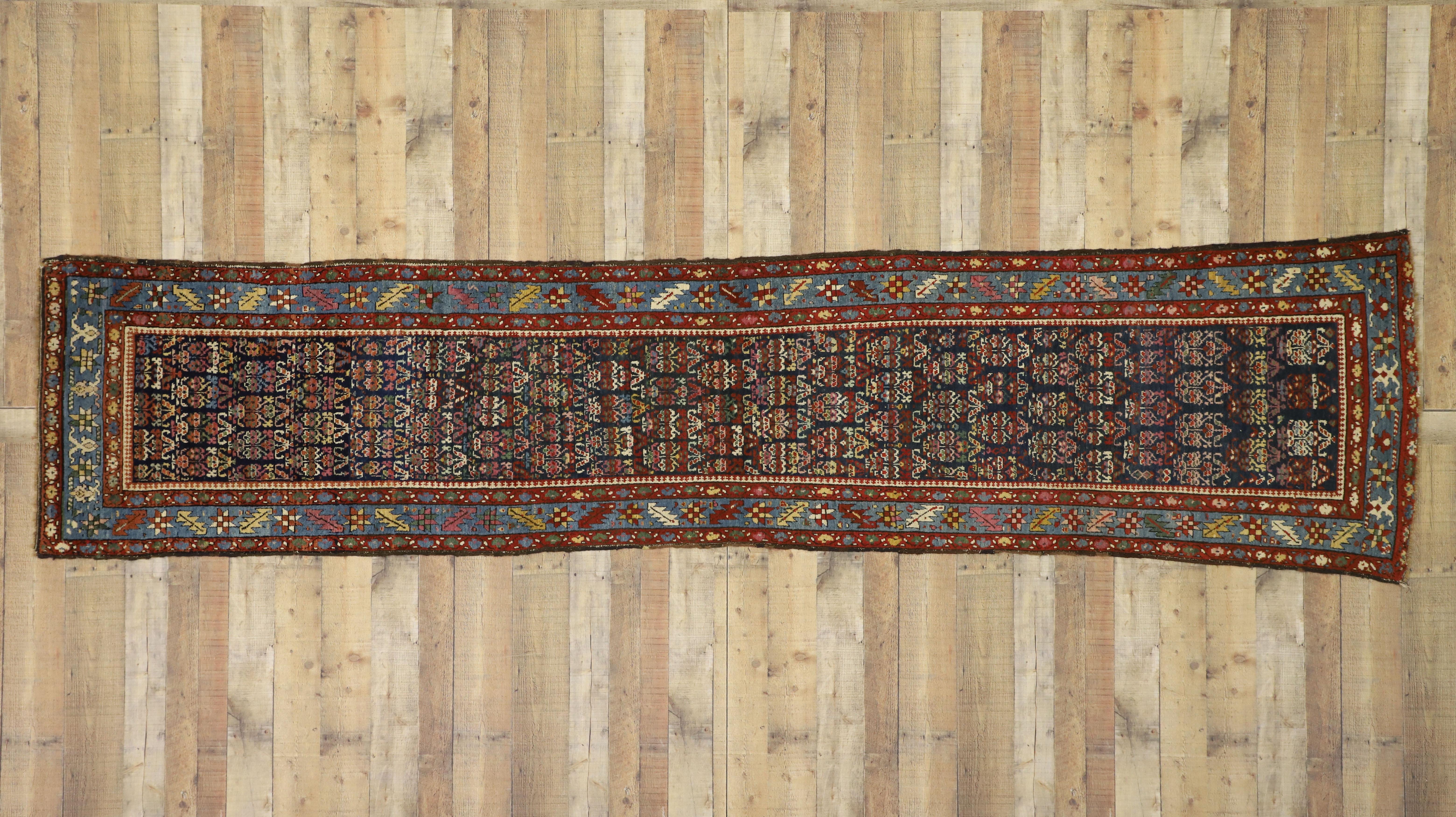 Antique Persian Malayer Hallway Runner with Modern Parisian Style For Sale 2