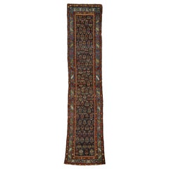 Antique Persian Malayer Hallway Runner with Modern Parisian Style