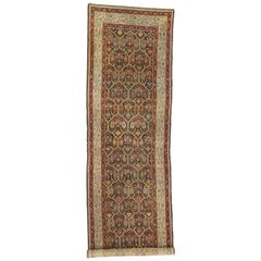 Antique Persian Malayer Hallway Runner with Rustic Arts & Crafts Style