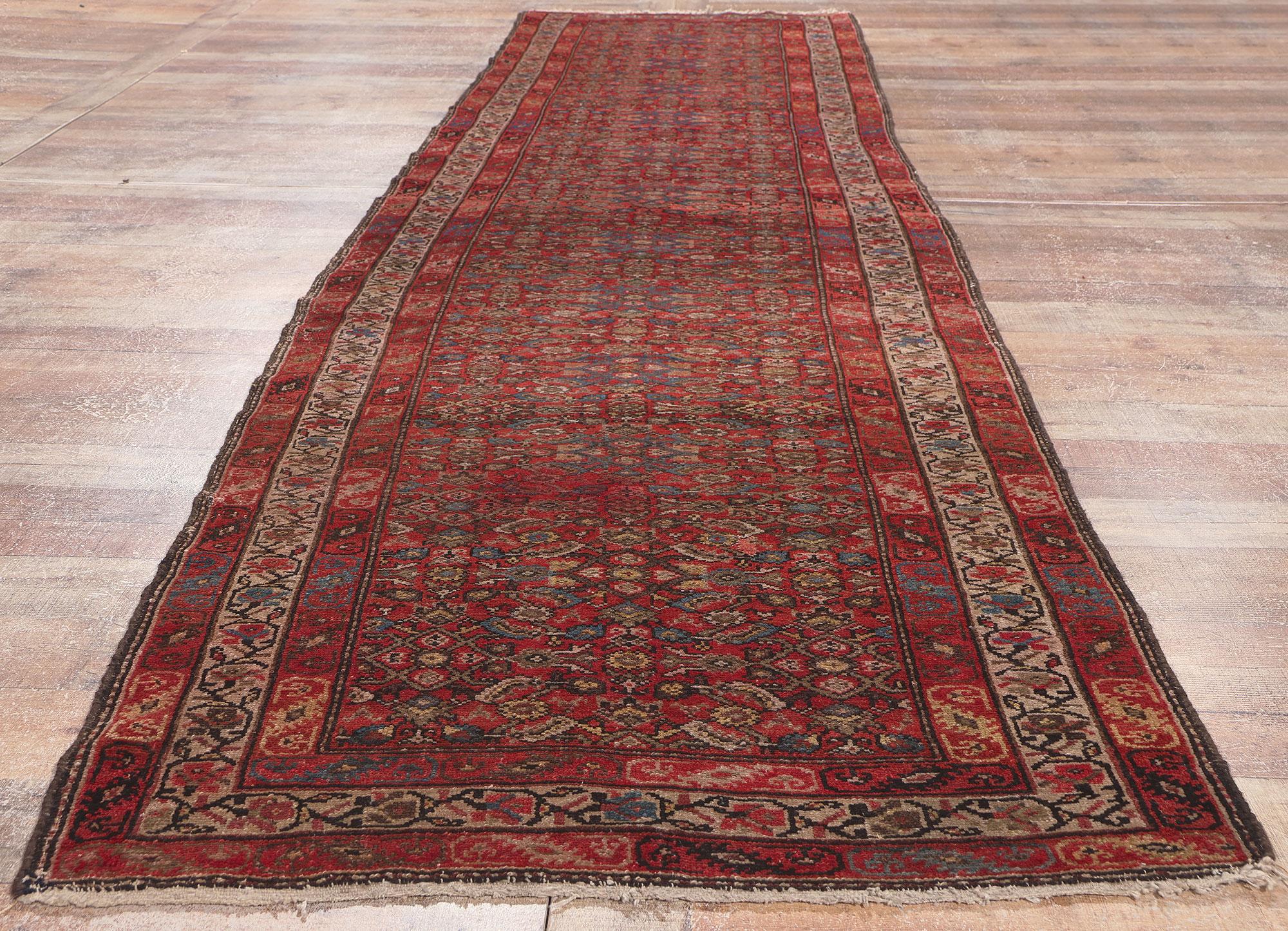 Antique Persian Malayer Rug, Tribal Enchantment Meets Pacific Northwest  For Sale 2