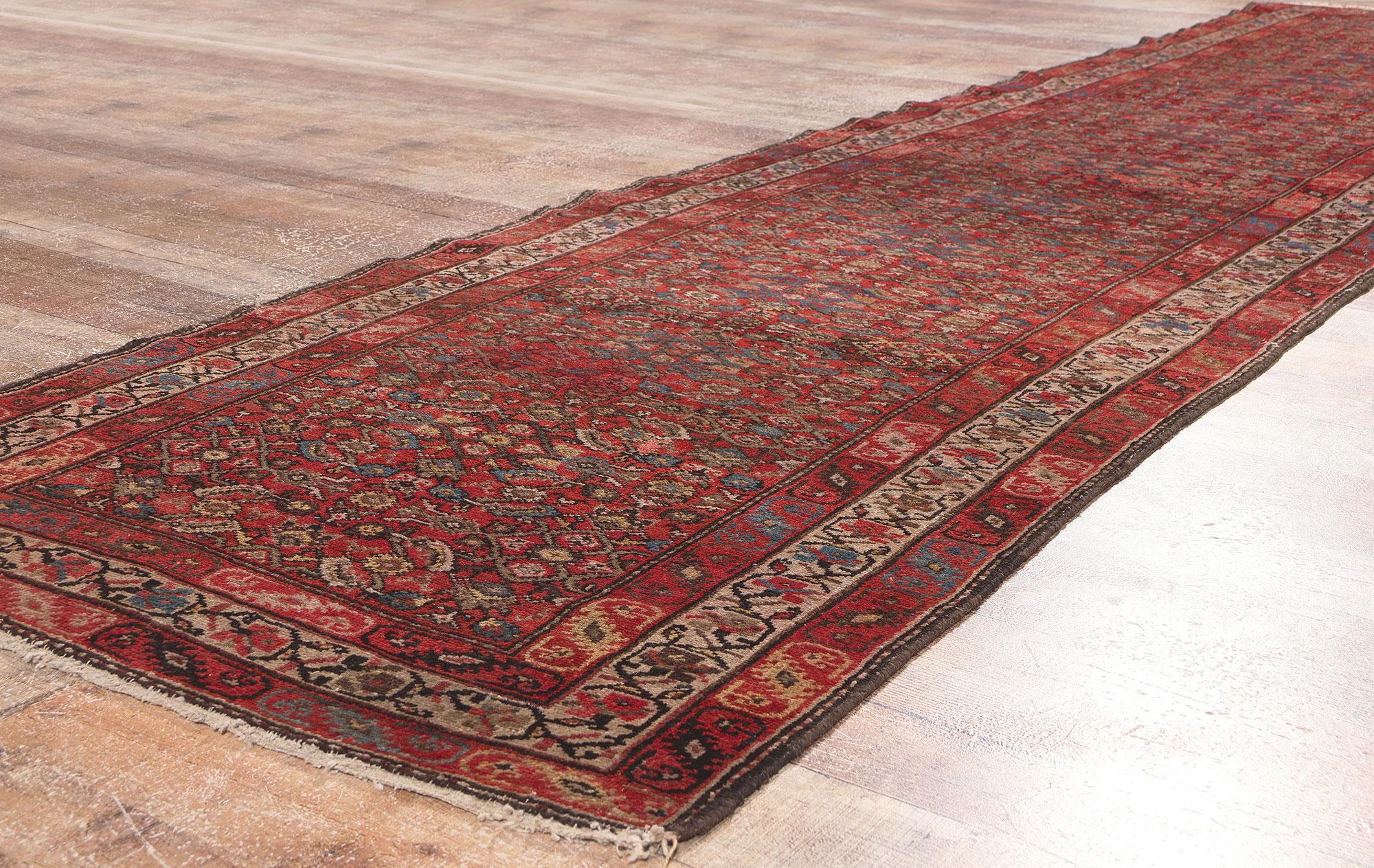 Antique Persian Malayer Rug, Tribal Enchantment Meets Pacific Northwest  For Sale 1
